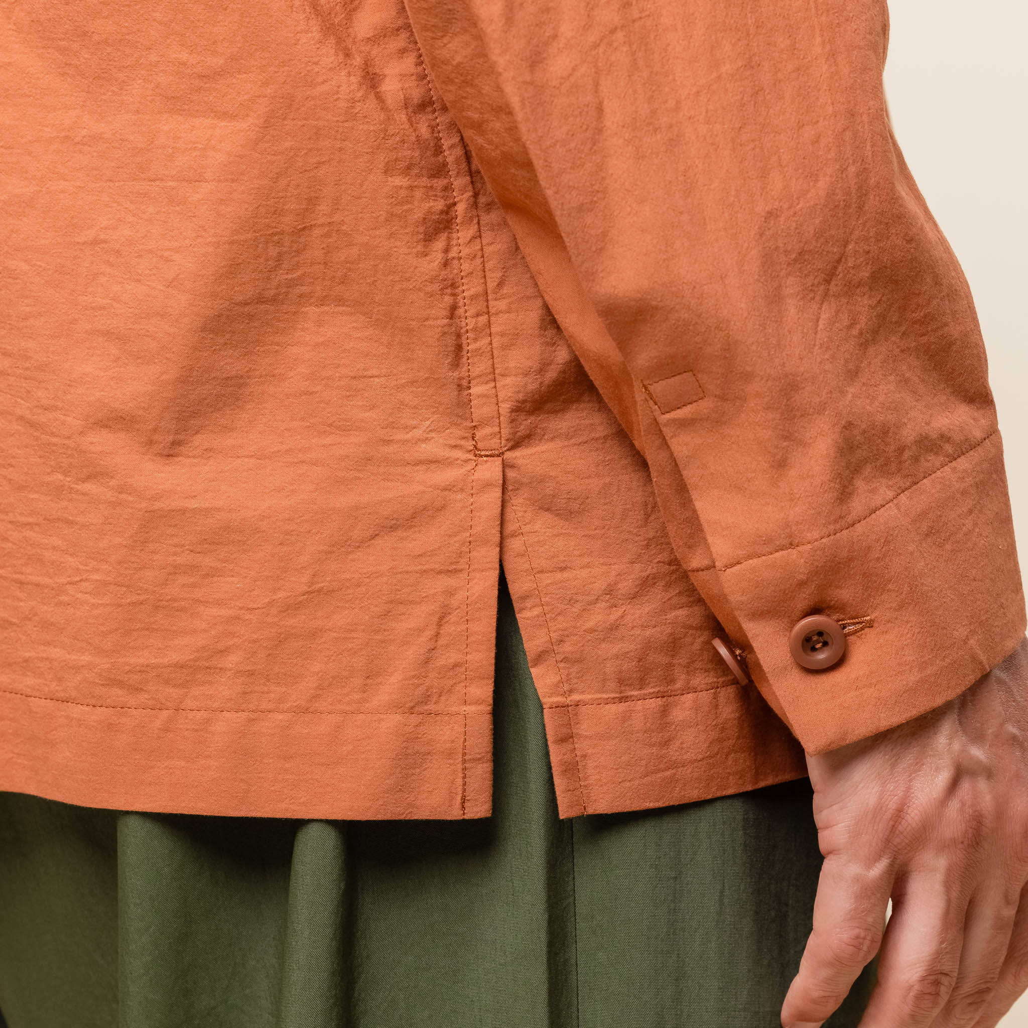 IM Men - White Shirt - Terracotta
