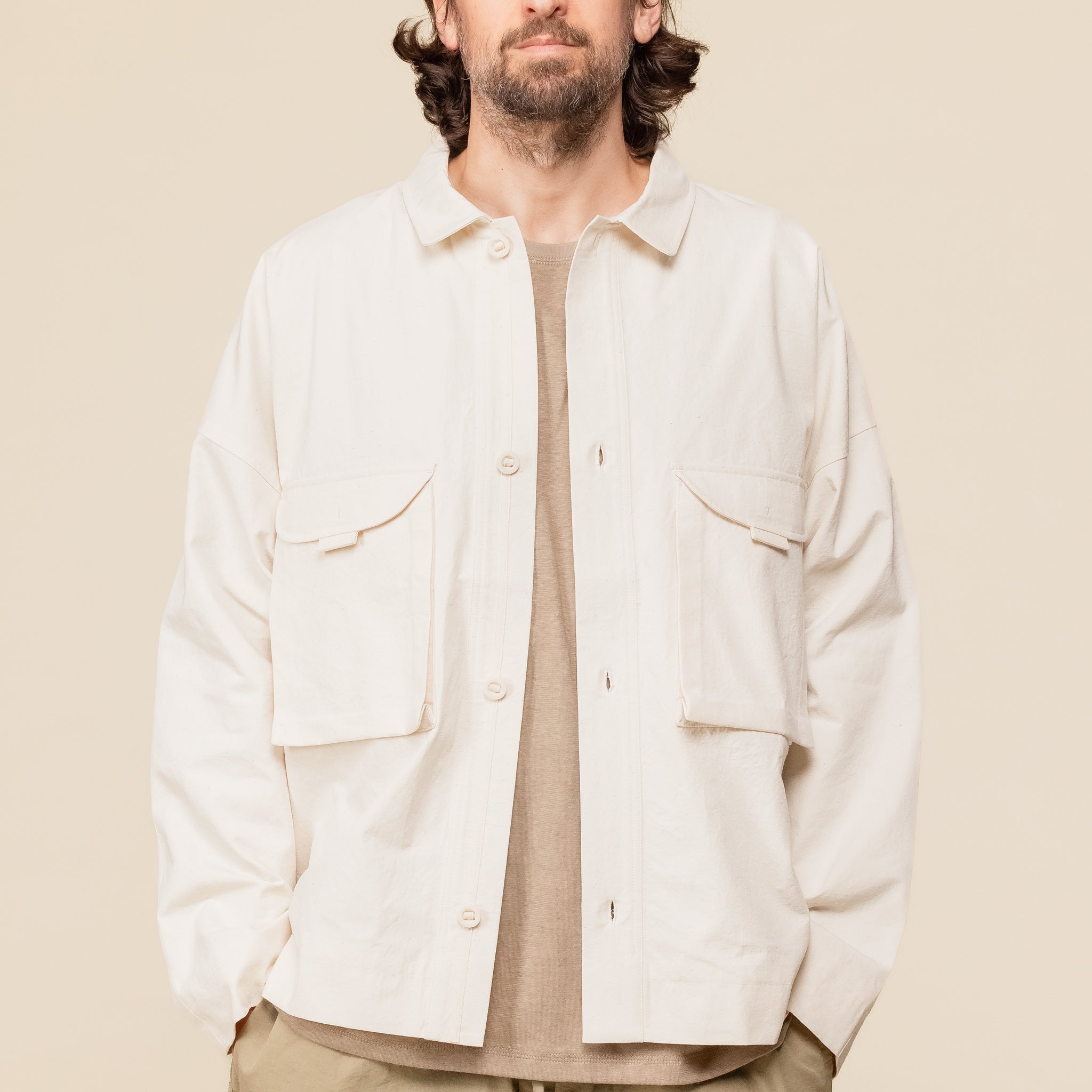 8102131466493 Satta - Kodo Jacket - Raw Ecru