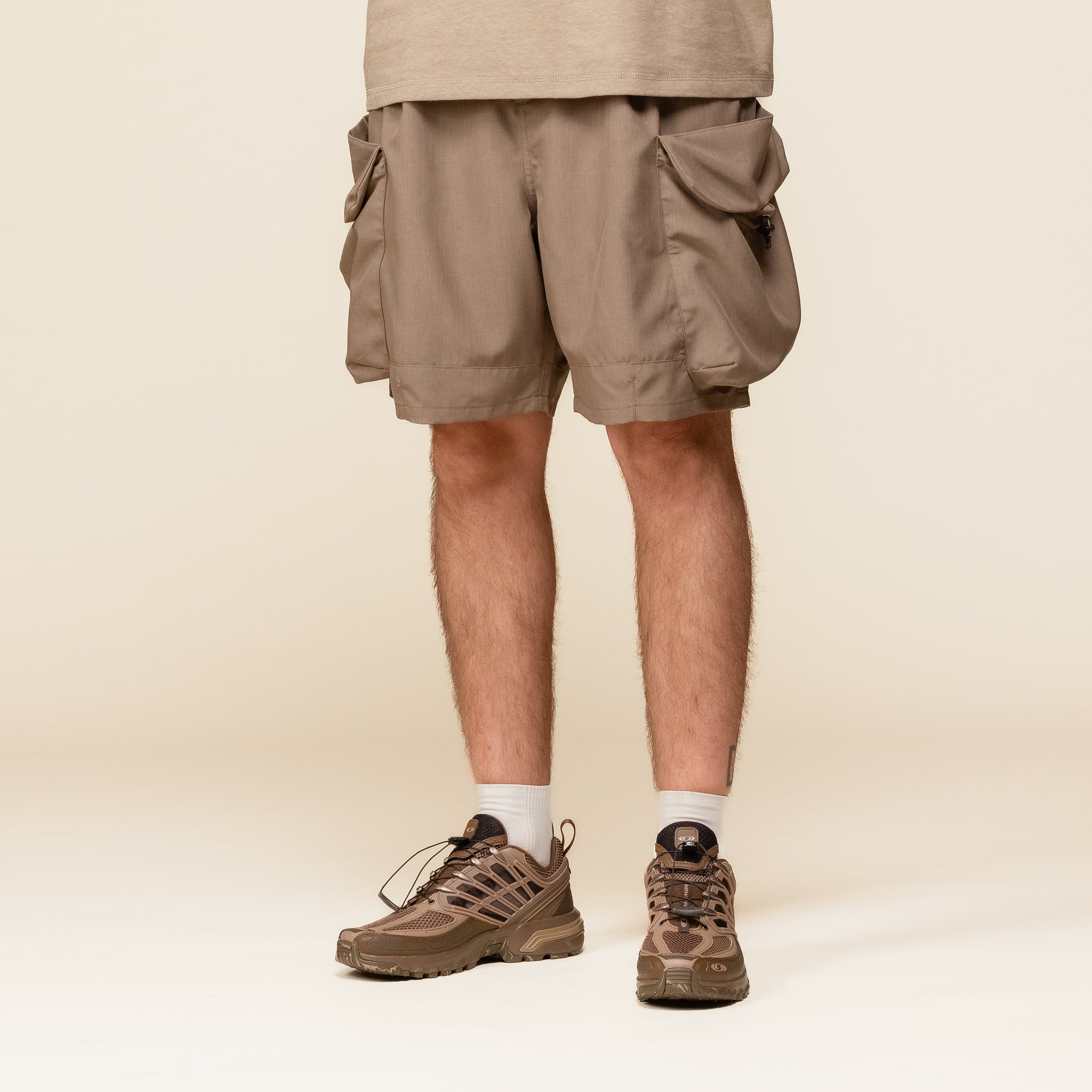 MW-PT24109 Meanswhile - Luggage Cargo Shorts - Bedouin (Brown)
