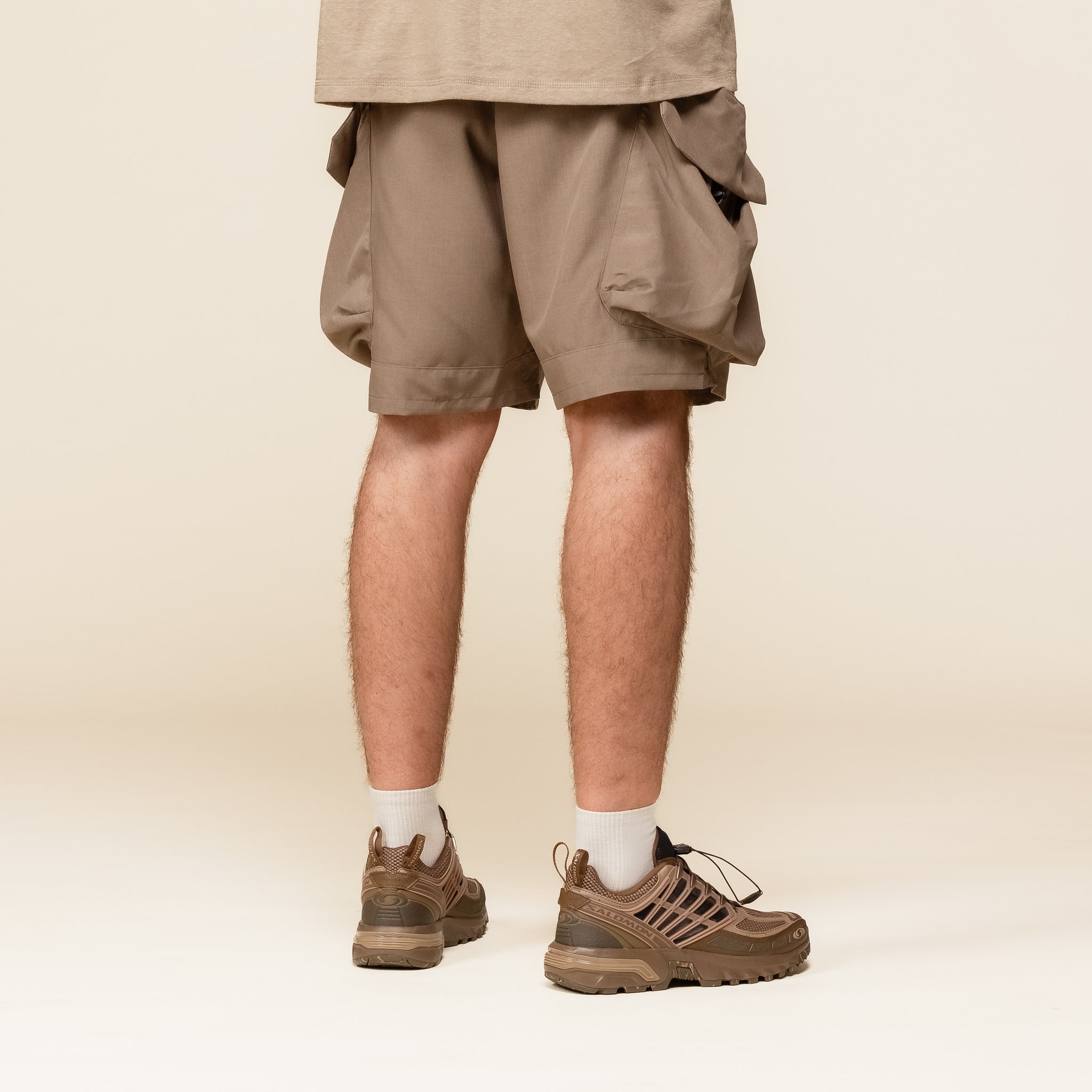 MW-PT24109 Meanswhile - Luggage Cargo Shorts - Bedouin (Brown)