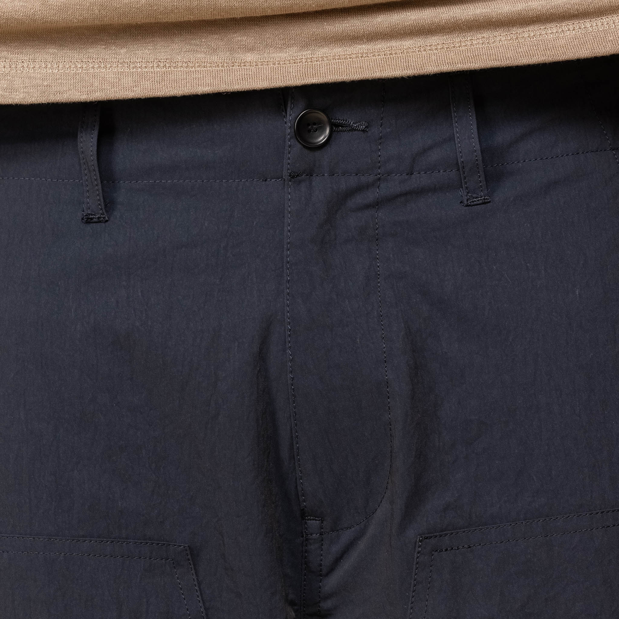 MW-PT24102 Meanswhile - Dope Dyed Double Knee Pant - Lamp Black