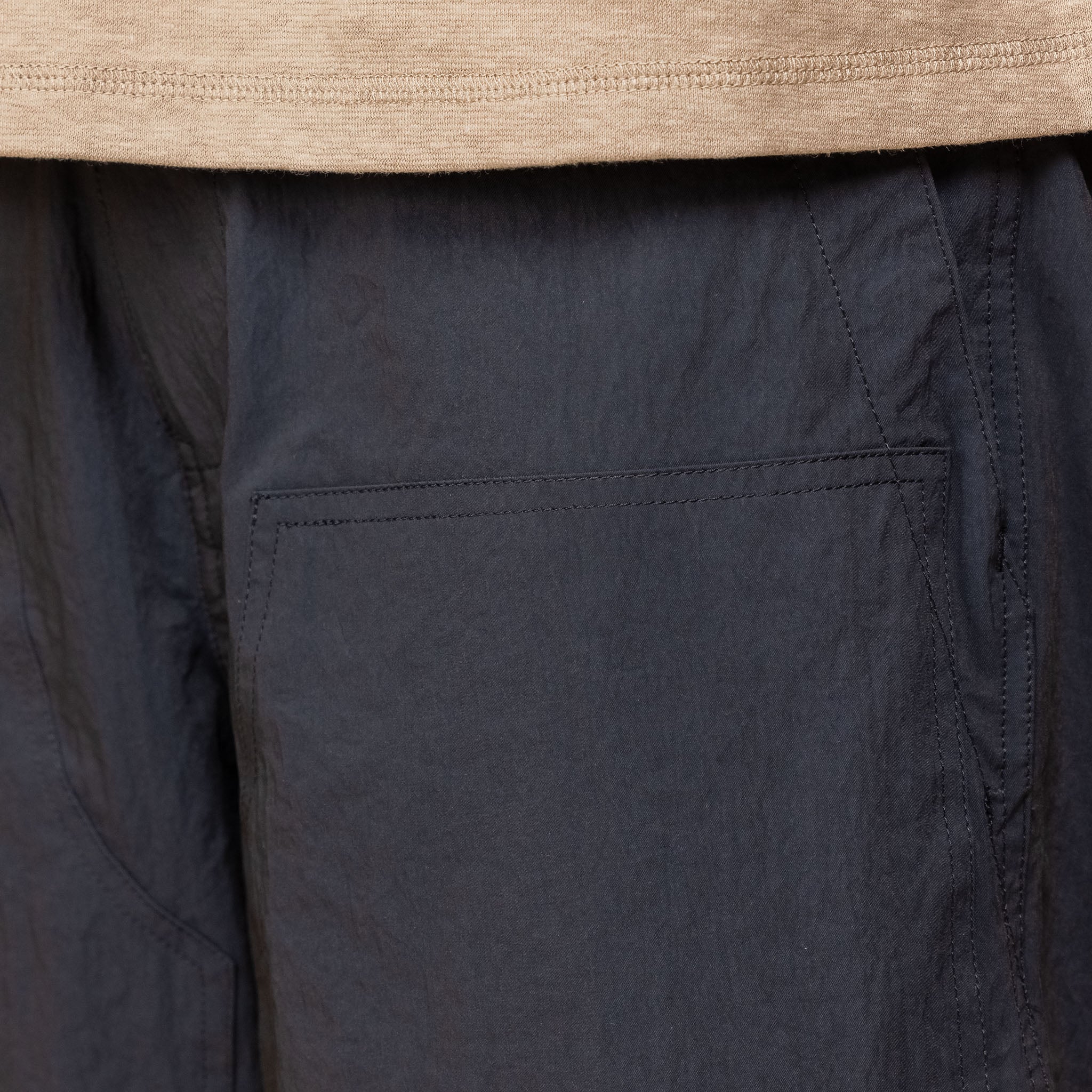 MW-PT24102 Meanswhile - Dope Dyed Double Knee Pant - Lamp Black