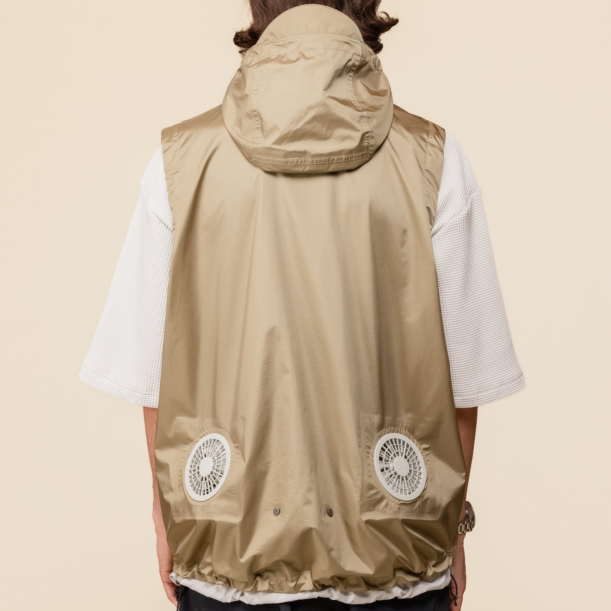 MW-JKT24103 Meanswhile - Air Circulation System Rain Jacket - Coyote
