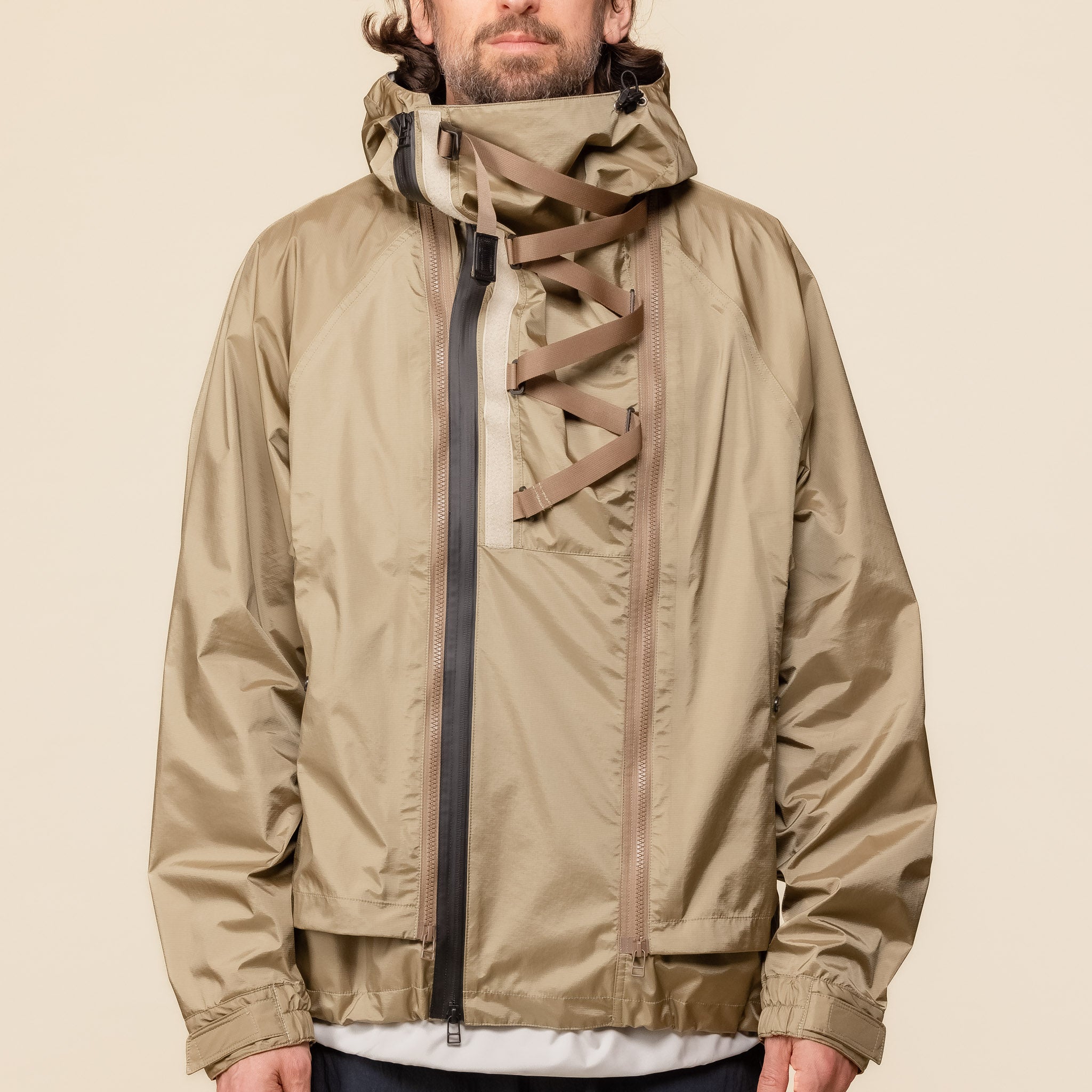 MW-JKT24103 Meanswhile - Air Circulation System Rain Jacket - Coyote
