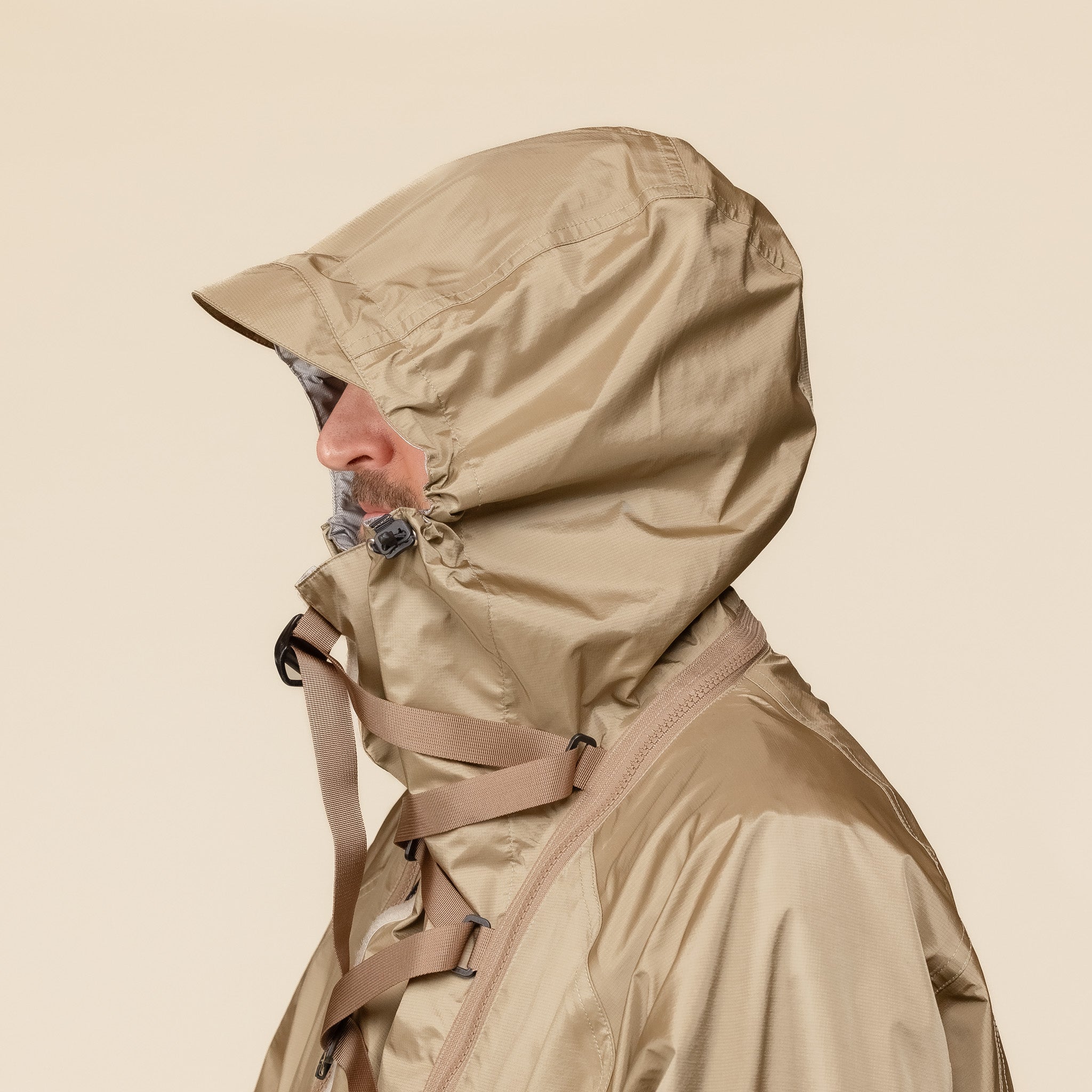 MW-JKT24103 Meanswhile - Air Circulation System Rain Jacket - Coyote