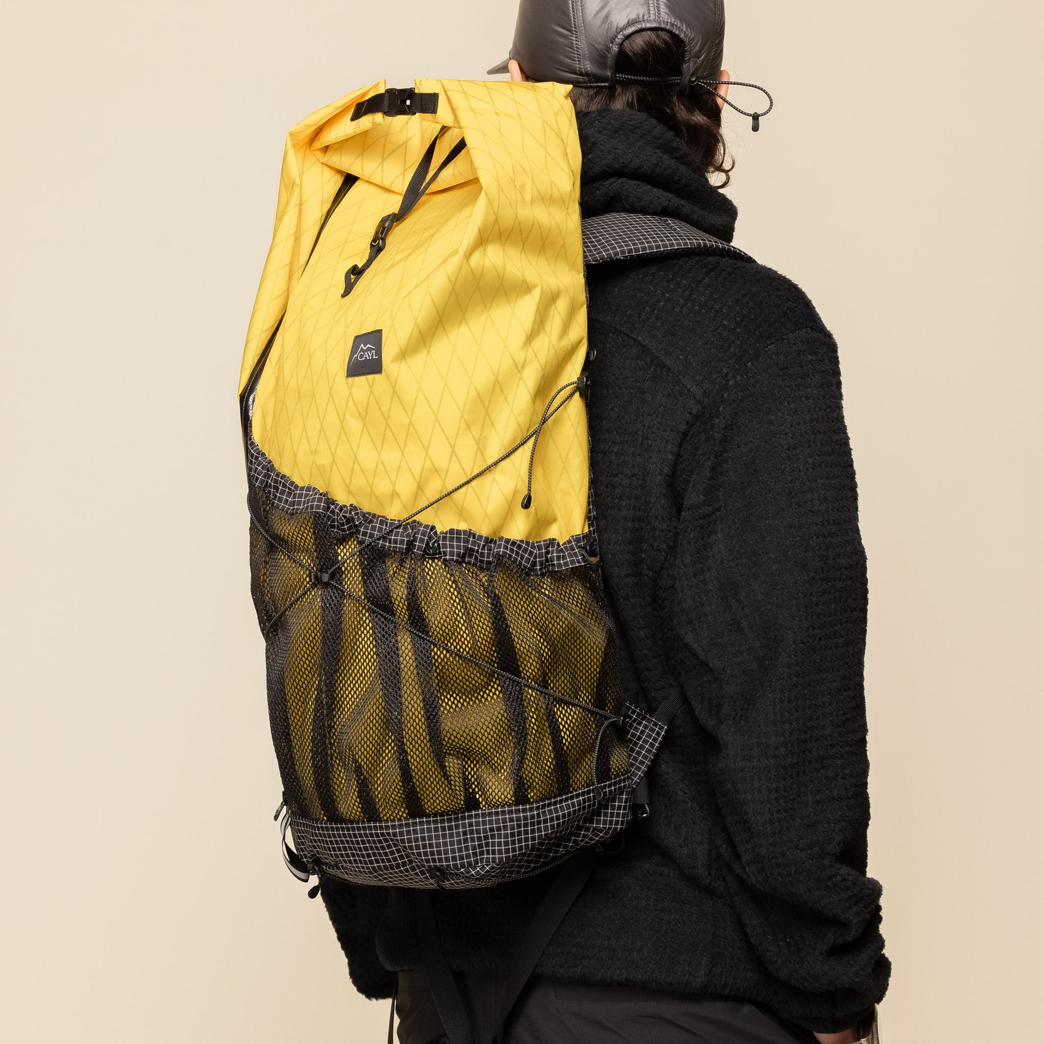 CAYL "Climb As You Love" - Mari Roll Top Backpack - Yellow X-Pac "cayl stockists" "cayl backpack" "climb as you love"