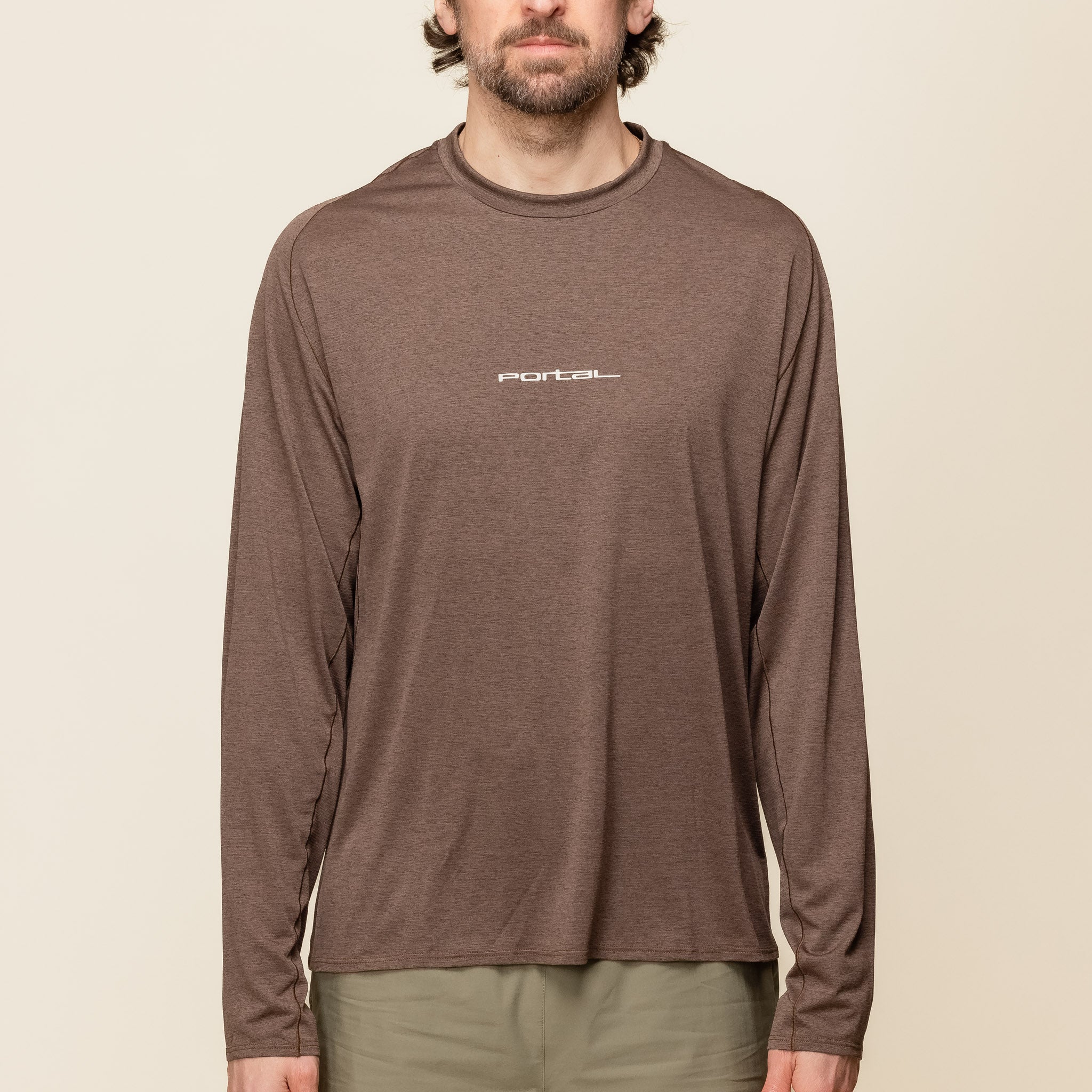 Portal - Lateral Peak L/S T-Shirt - Slate Black (Brown)