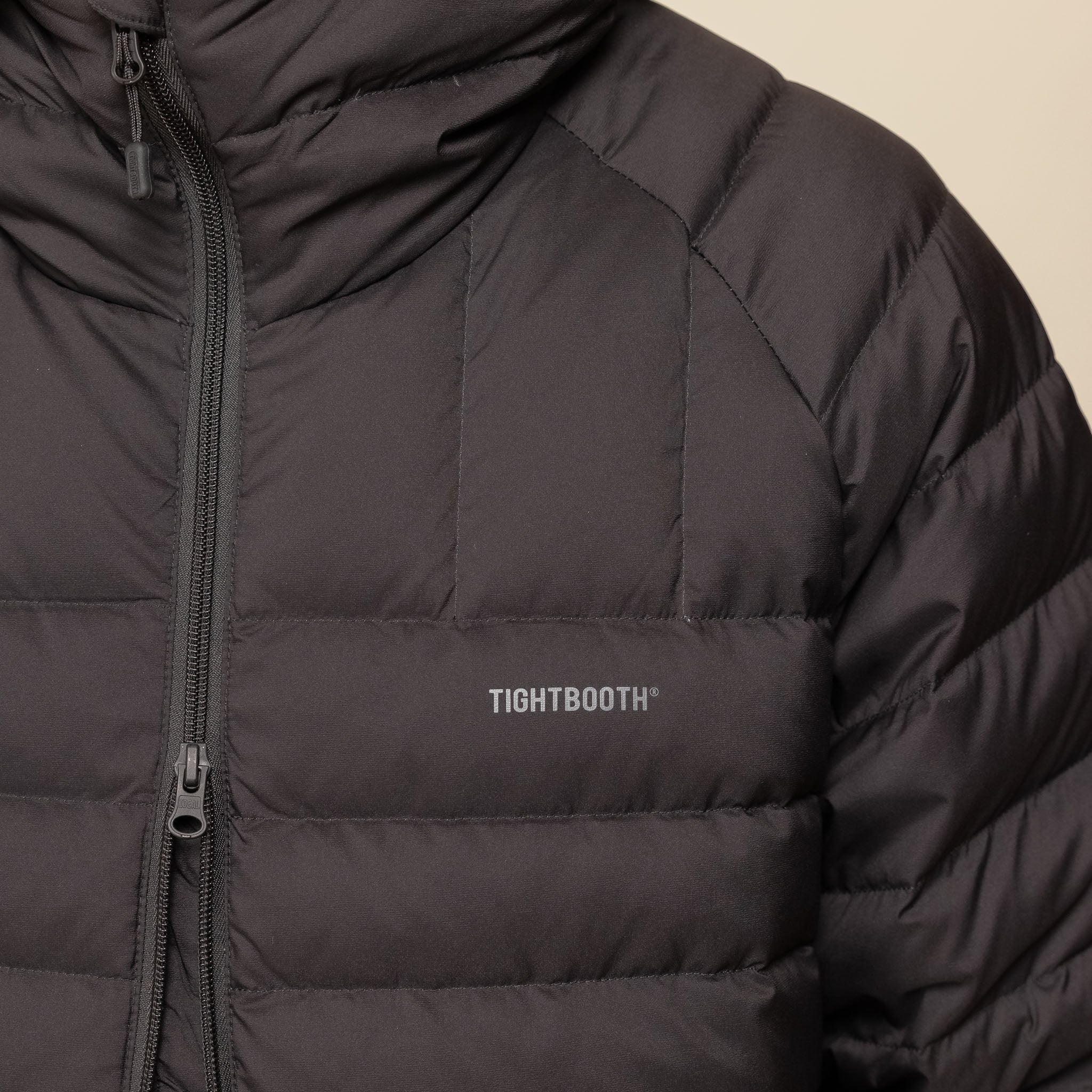 Tightbooth - Light Down Jacket - Black "tightbooth stockists" "tightbooth Japan"