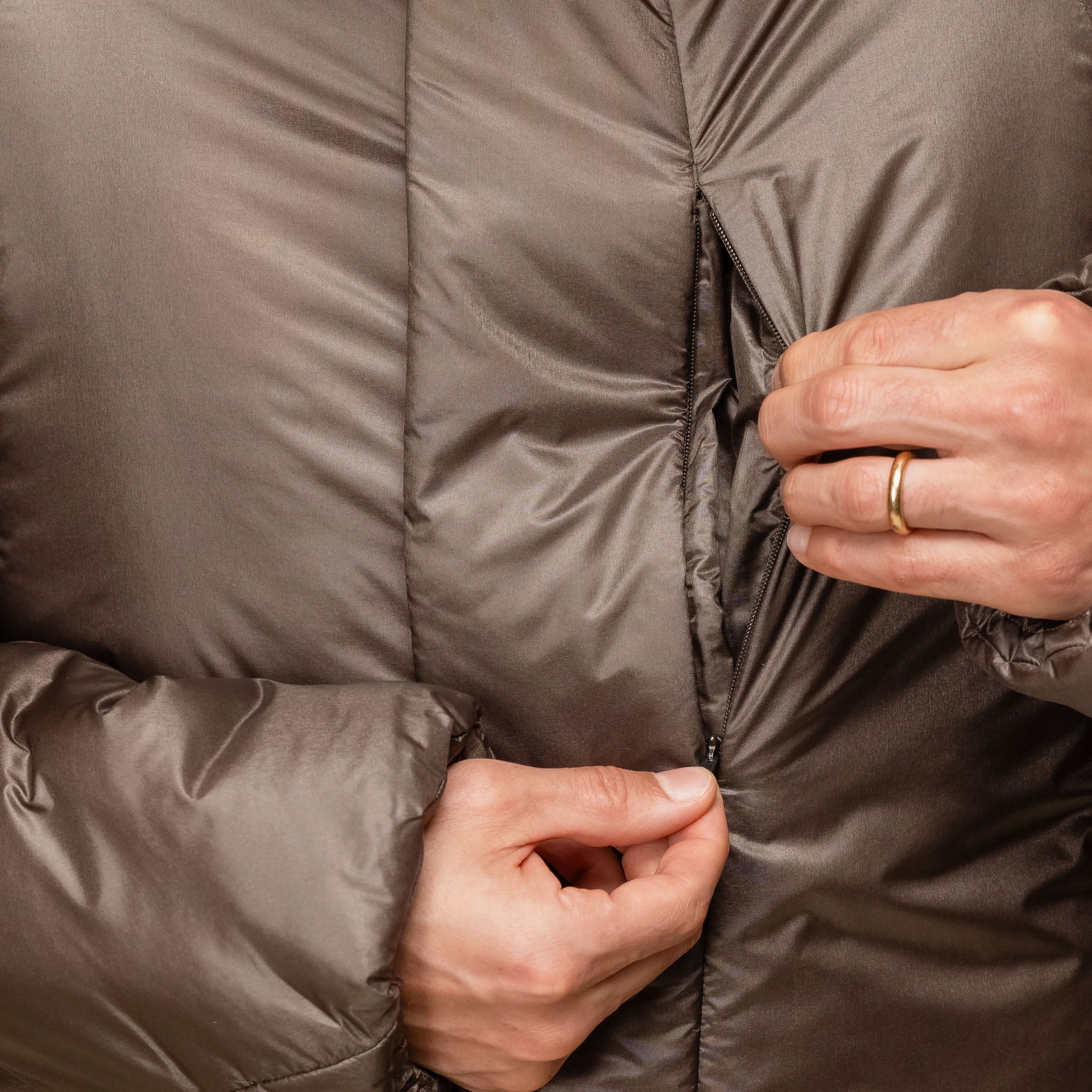 Goldwin 0 - Cloud Helicoid Parka Jacket - Jet Brown GZ24302