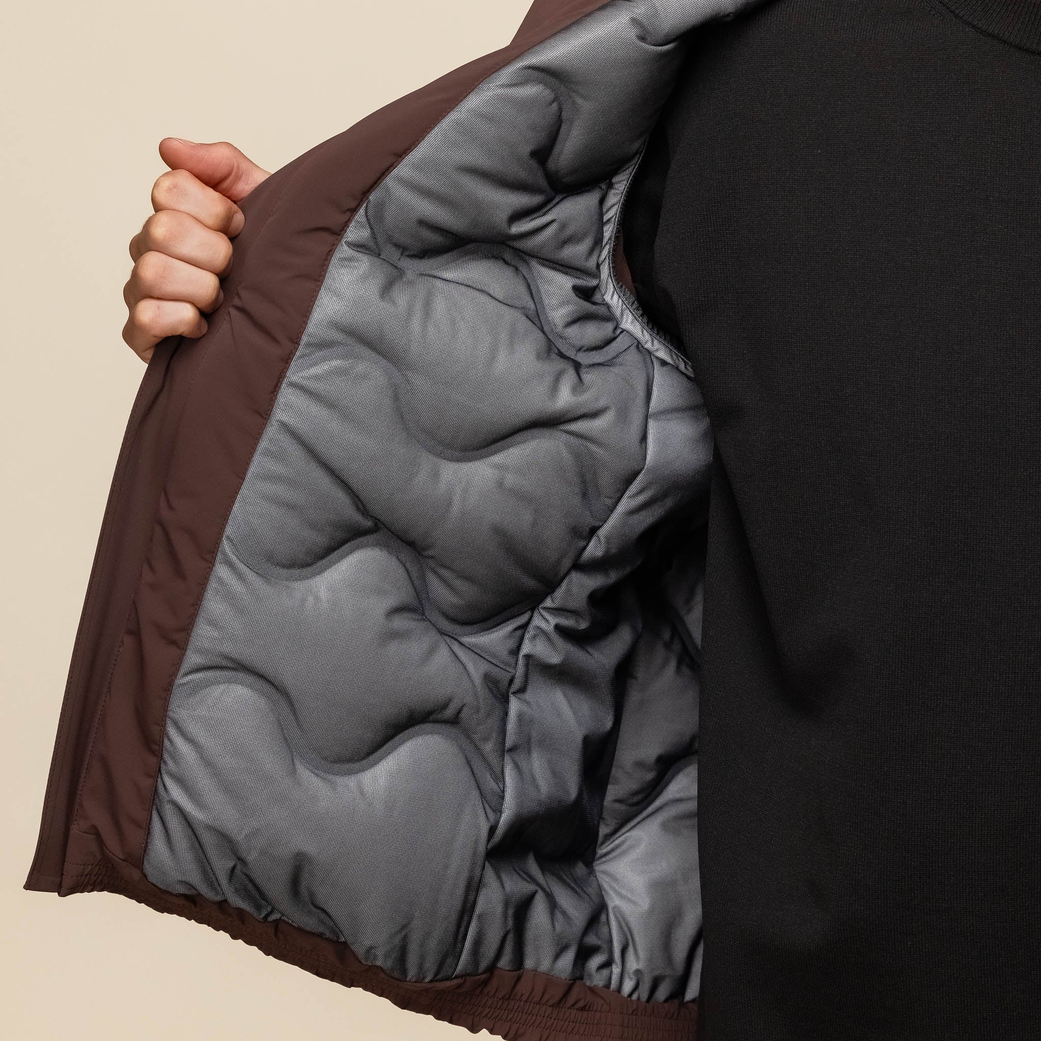 Descente Allterrain - Mizusawa Invisible Down Vest Jacket - Brown DU4FDJM5MU
