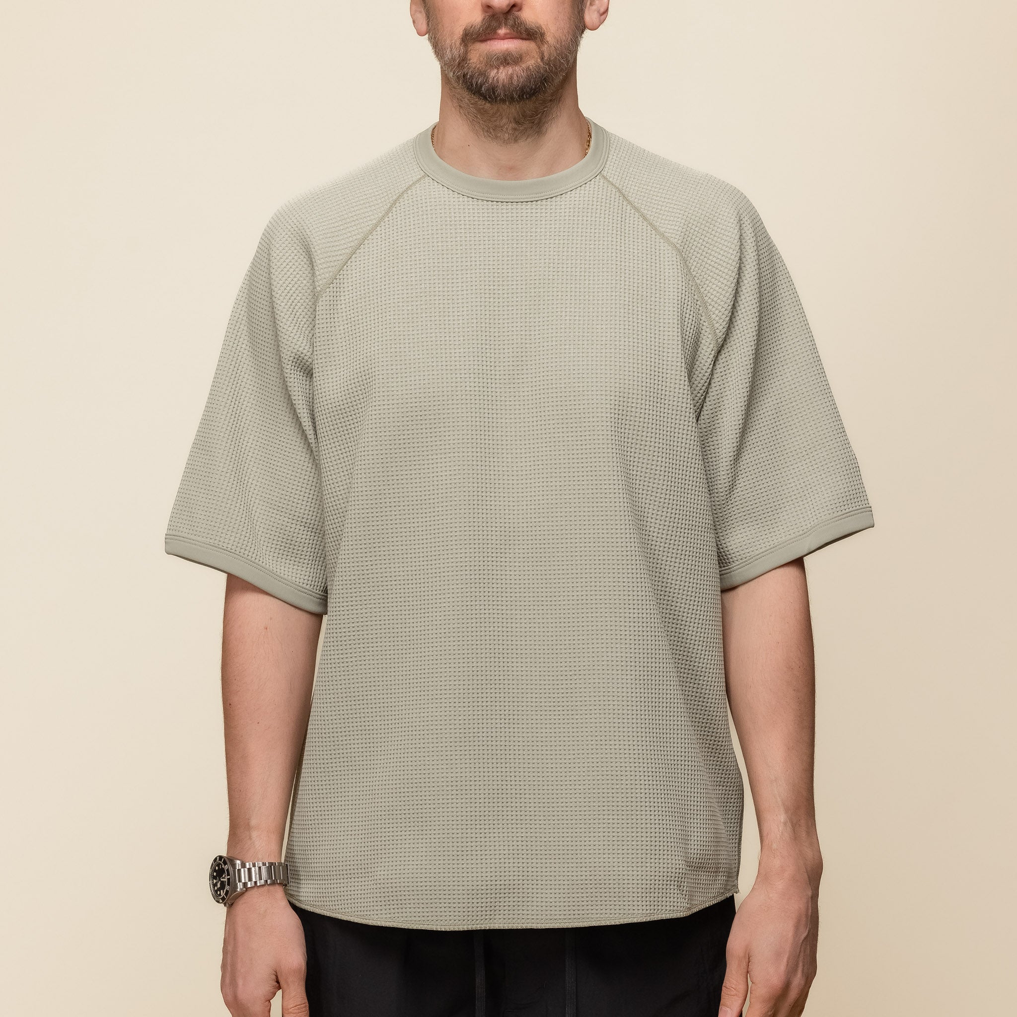Goldwin - Waffle Light T-Shirt - Oak Beige GL65143