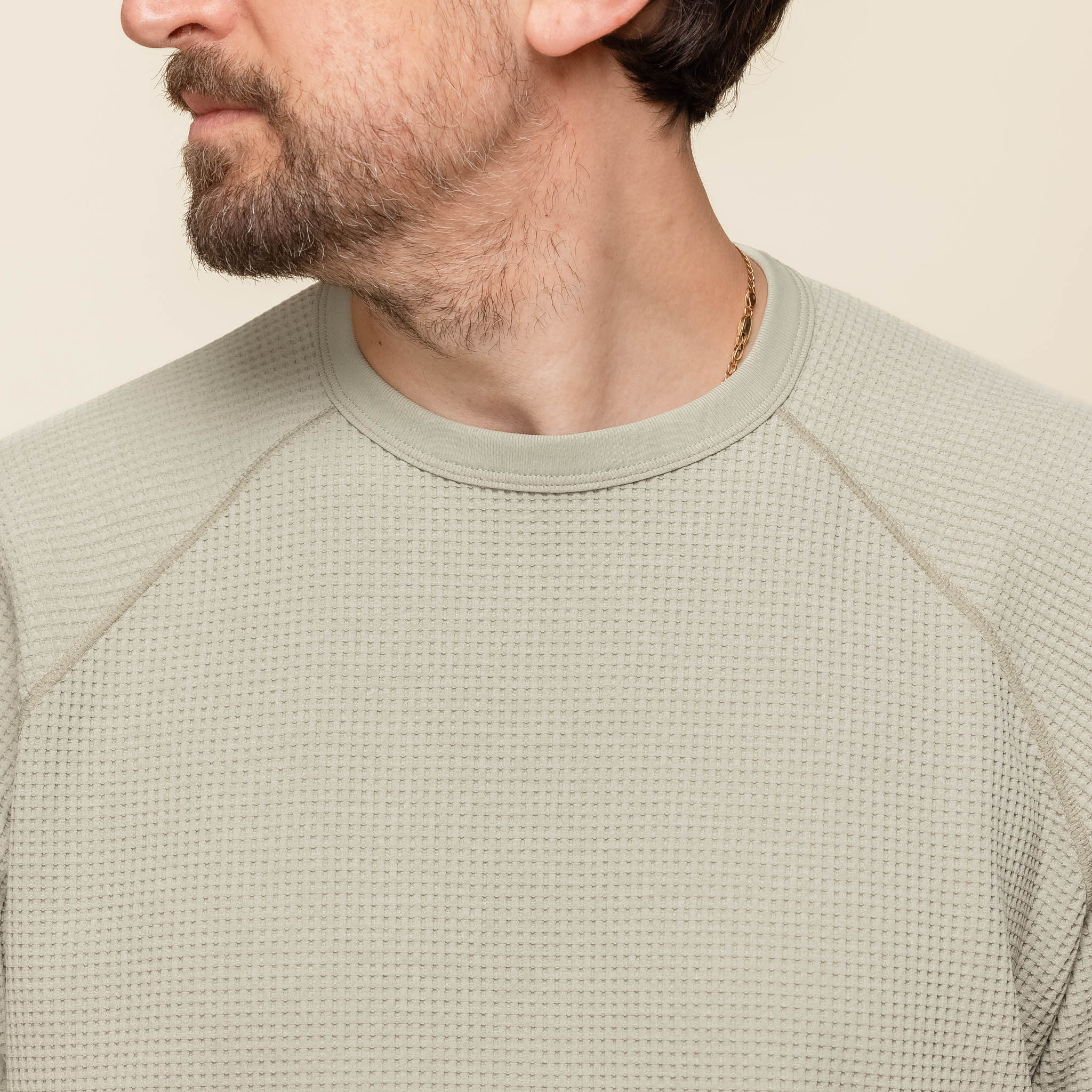 Goldwin - Waffle Light T-Shirt - Oak Beige GL65143