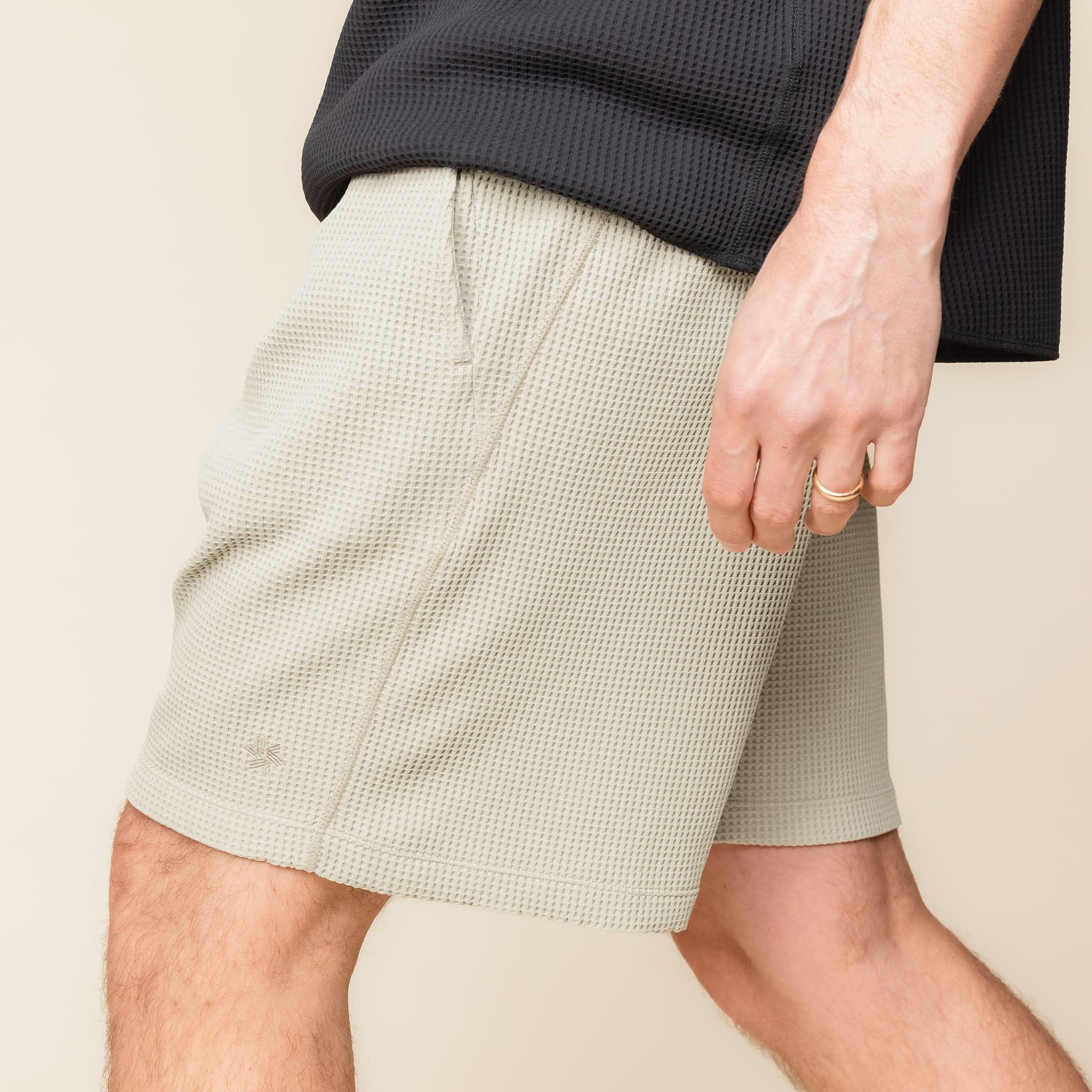 Goldwin - Waffle Light Shorts - Oak Beige GL75176