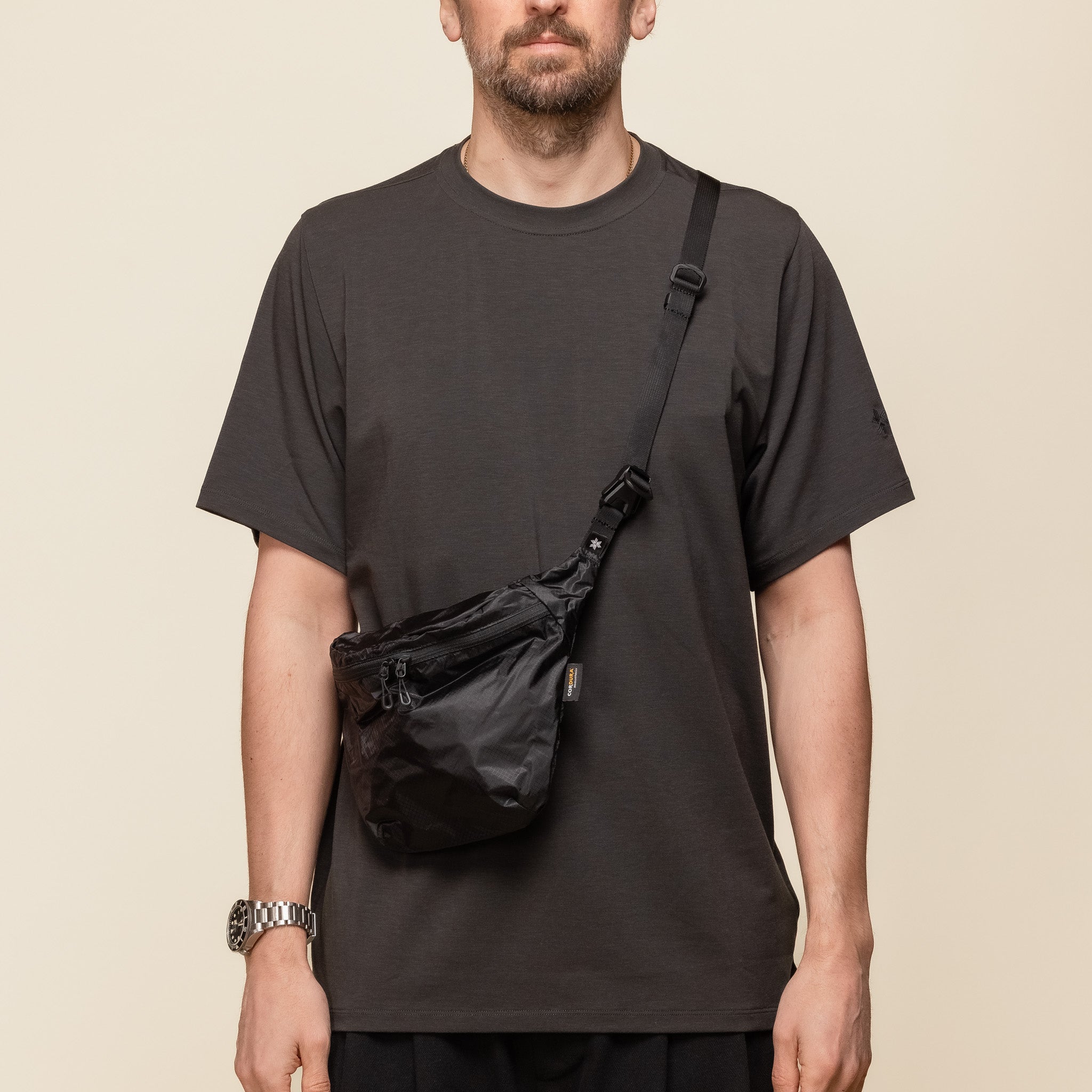 Goldwin - Cordura Rip Stop Sacoche Bag - Black GL95184
