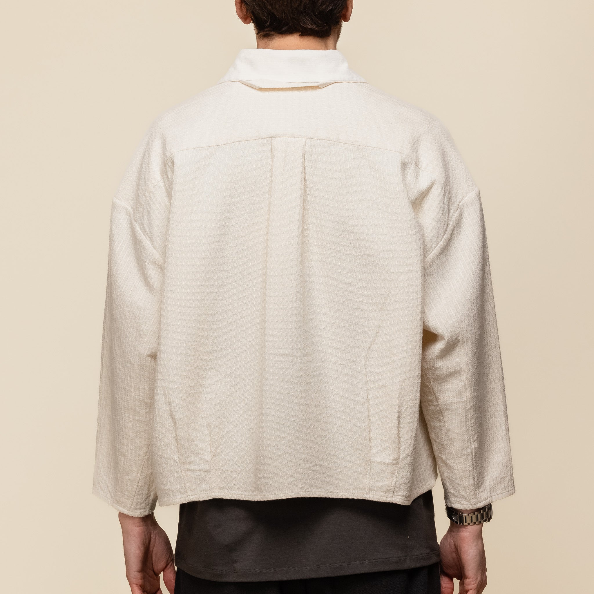 Merely Made - Premium Indian Cropped Shirt - Ivory