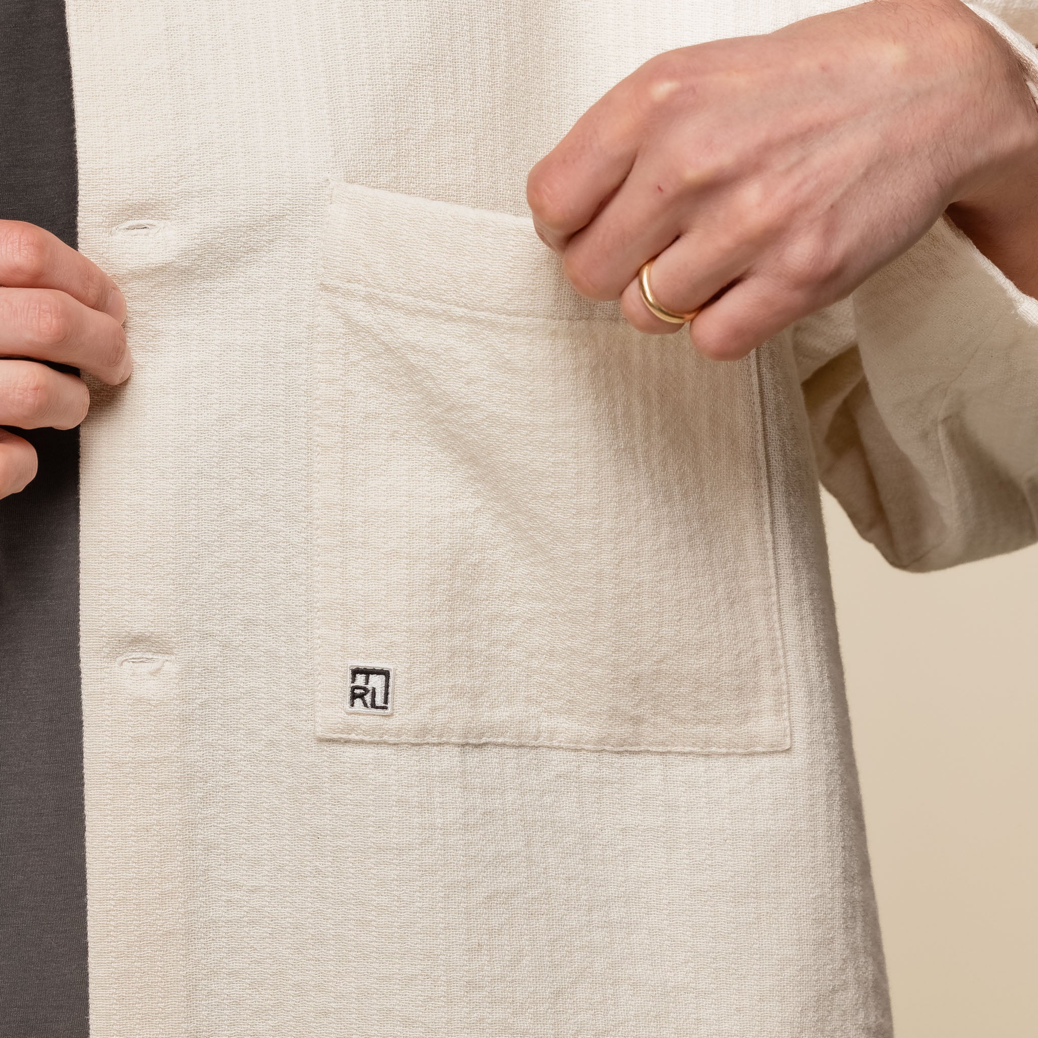 Merely Made - Premium Indian Cropped Shirt - Ivory