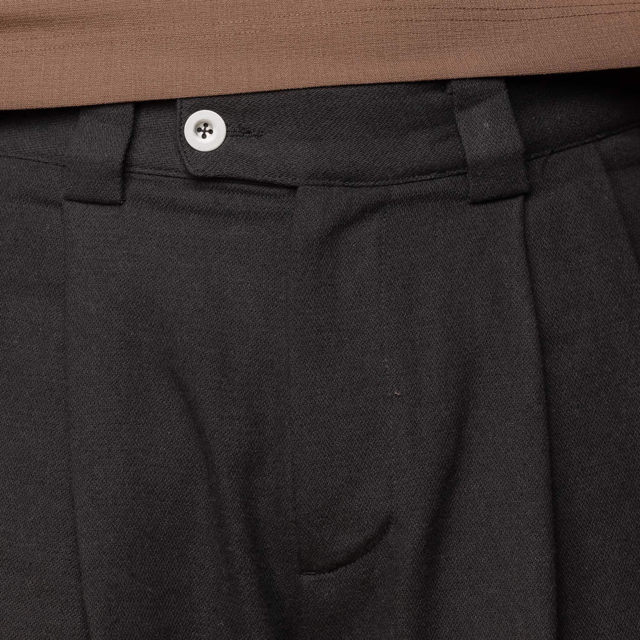 Merely Made - Premium Dobby Cotton Wide Shorts - Black