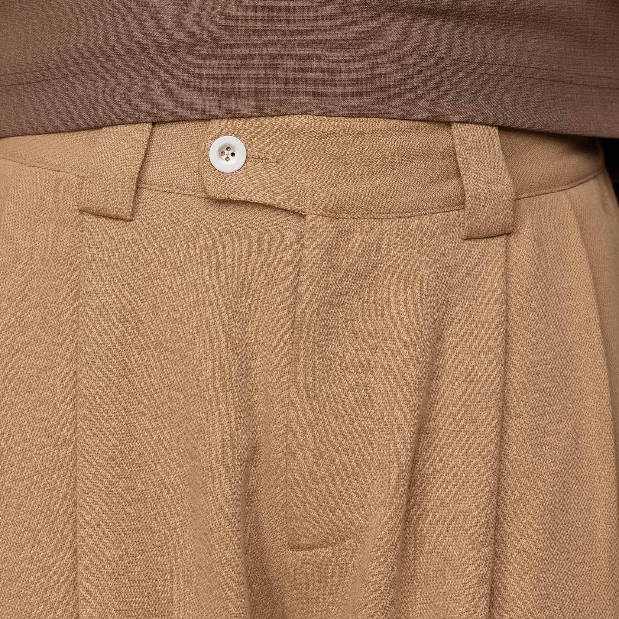 Merely Made - Premium Dobby Cotton Wide Shorts - Cappuccino