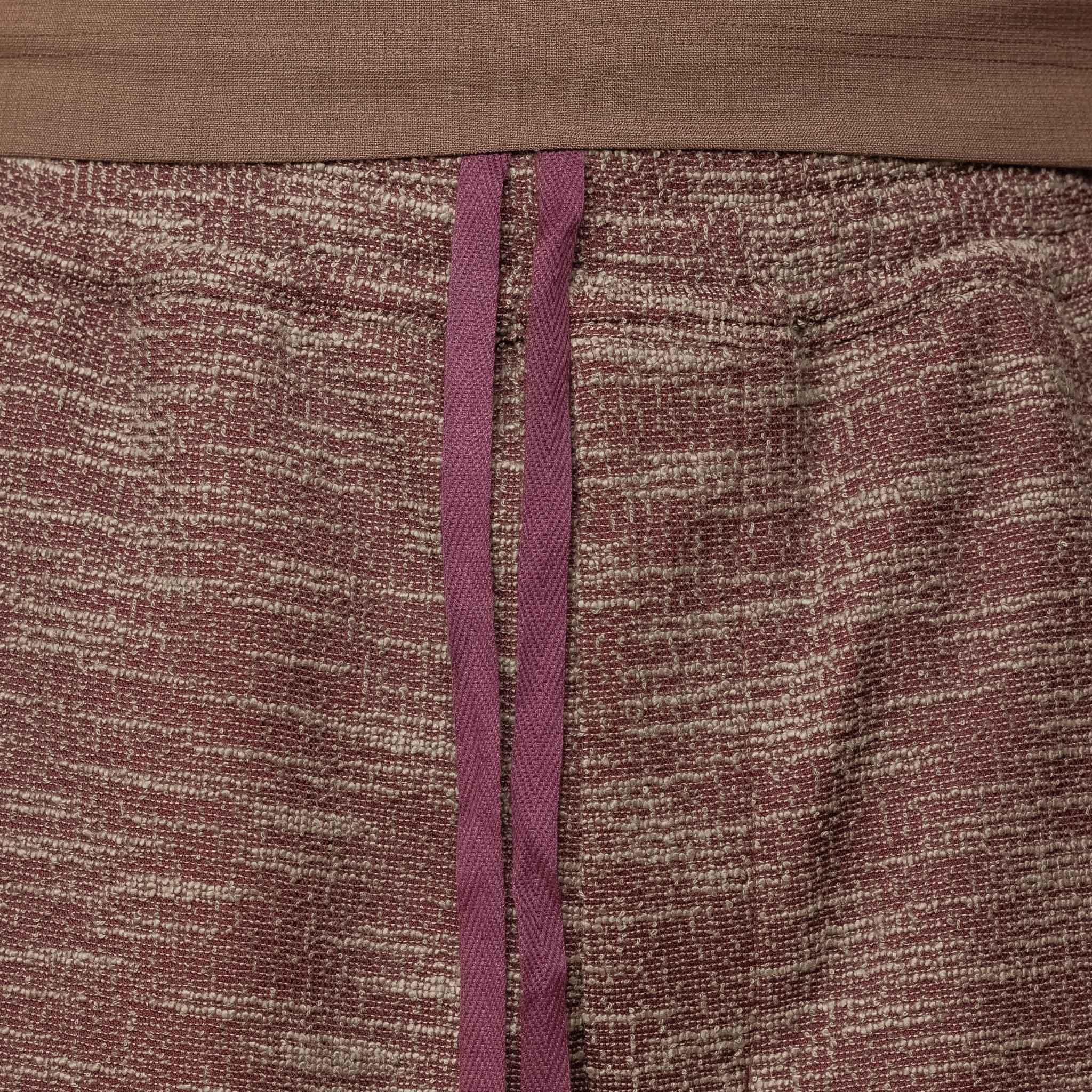 Merely Made - Premium Sapino Jacquard Wide Shorts - Burgundy