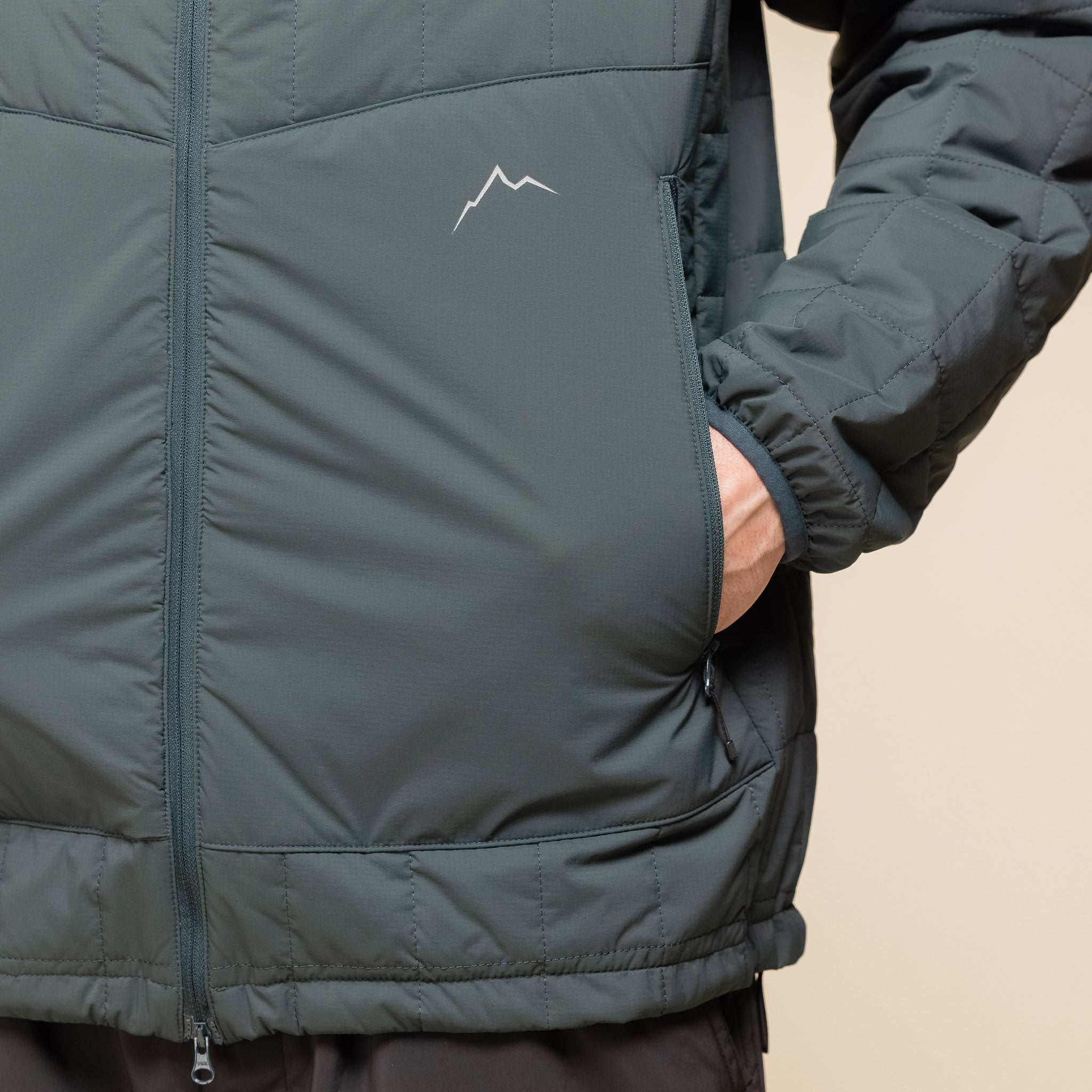 CAYL "Climb As You Love" - Nylon Insulation Jacket 2 - Dark Green Edit alt text