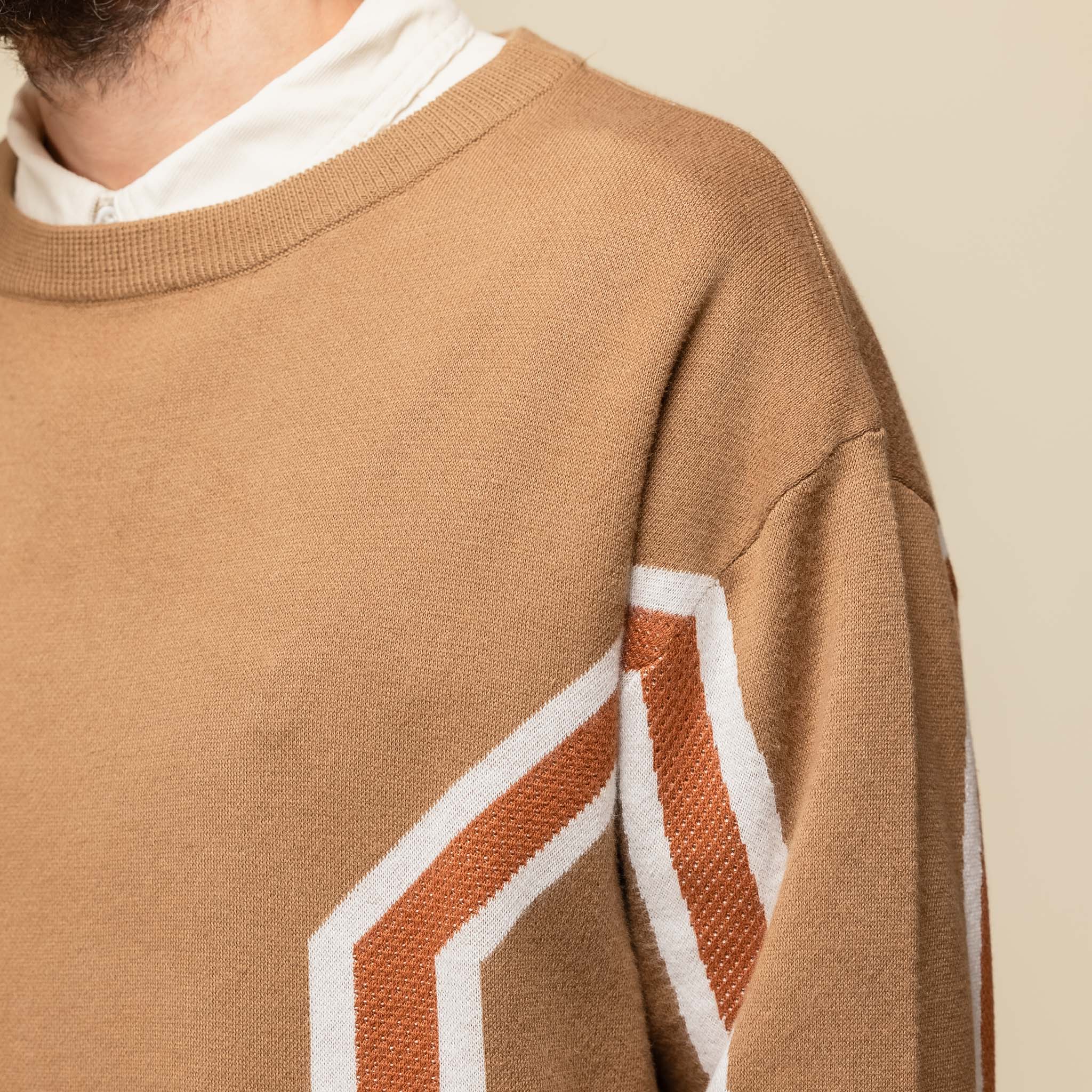 DEMARCOLAB - Idea from DD Knitted Sweater - Brown "demarcolab" "demarcolab stockists" "demarcolab taiwan" "demarco lab" Edit alt text