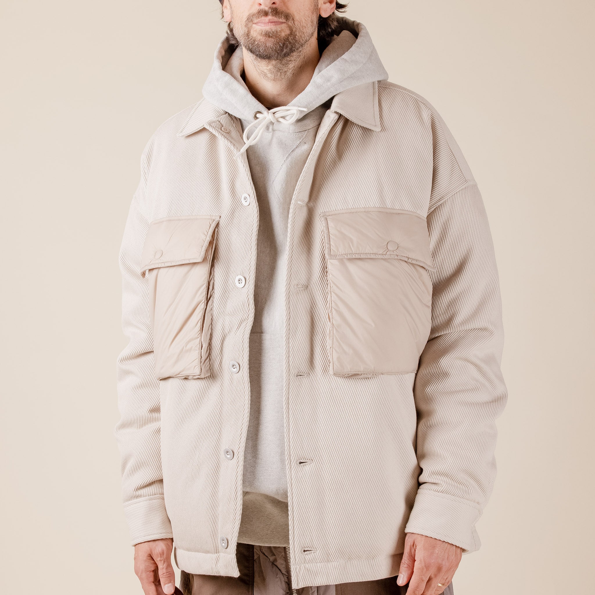 Merely Made - Snug Goose Down Jacket - Ecru Beige 23WMLPR219JK