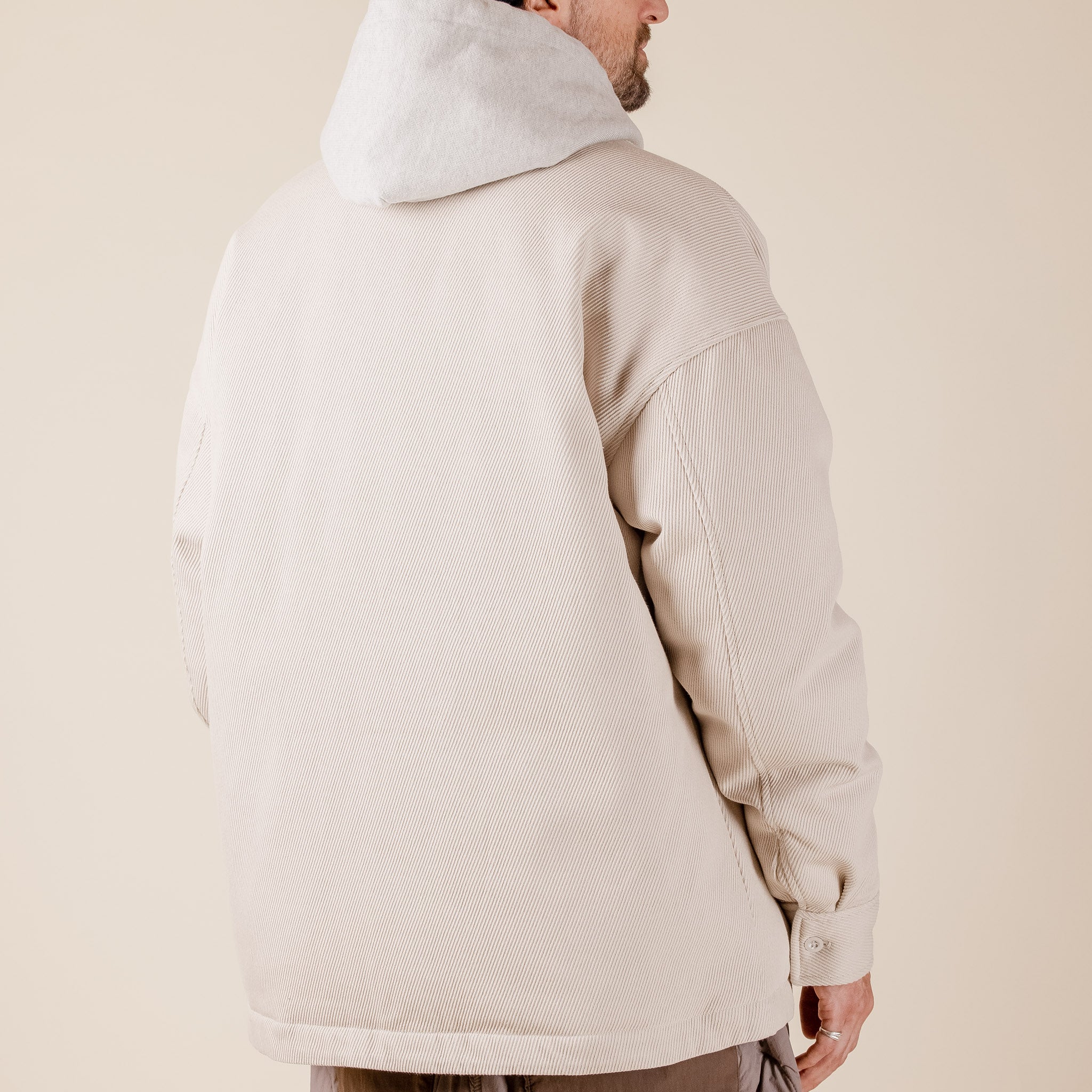 Merely Made - Snug Goose Down Jacket - Ecru Beige 23WMLPR219JK