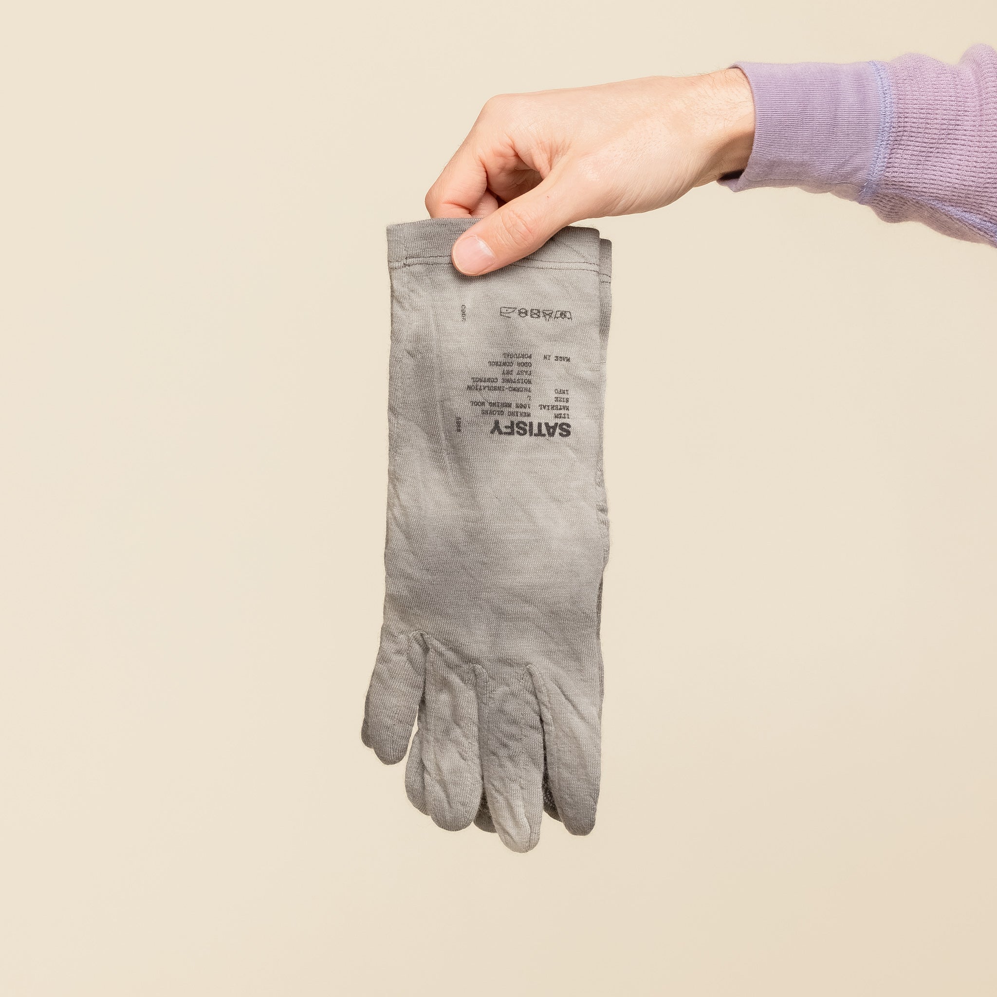 Satisfy Running - Cloud Merino Liner Gloves - Batik Steel
