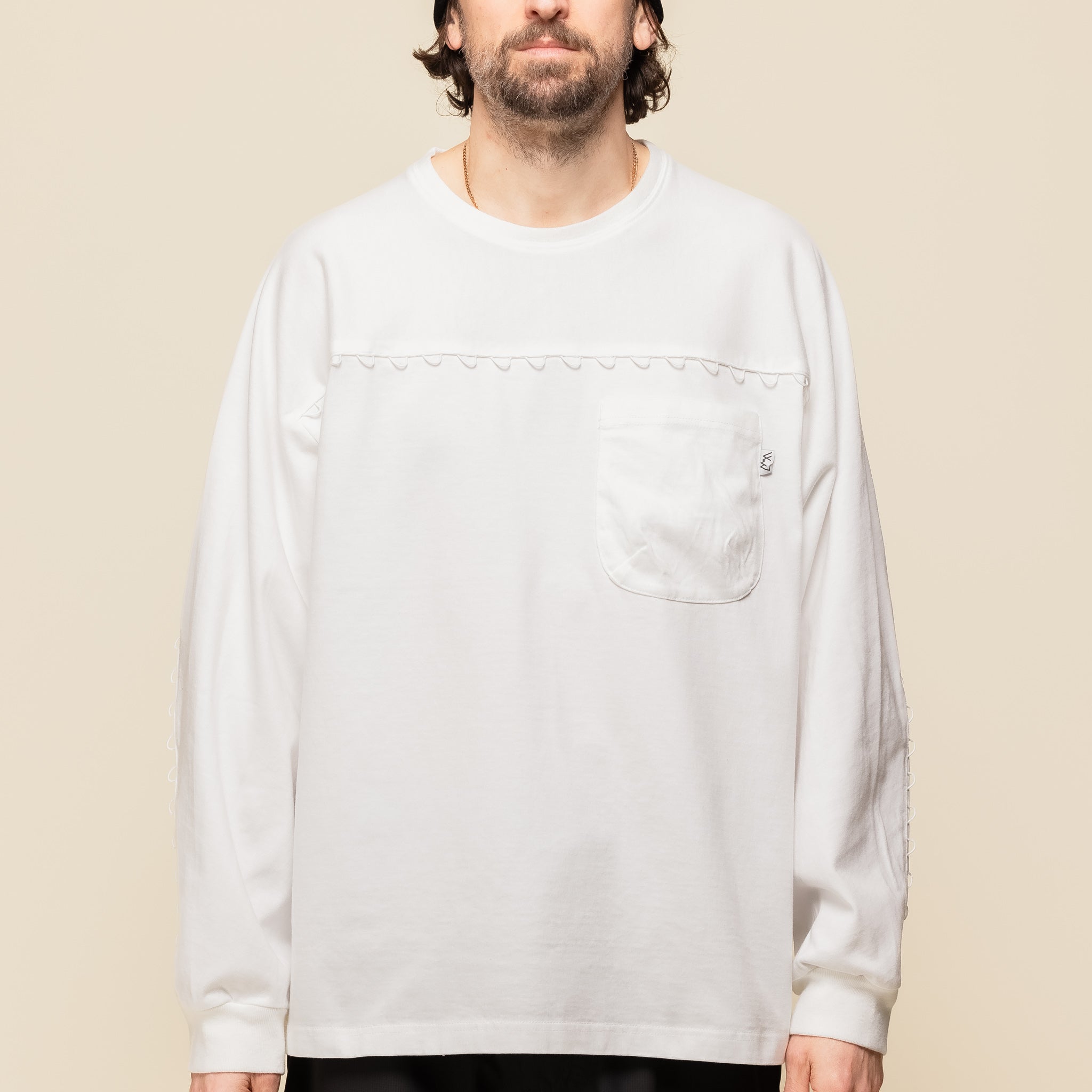 CMF Comfy Outdoor Garment - Heavy Cotton Cord L/S T-Shirt - White