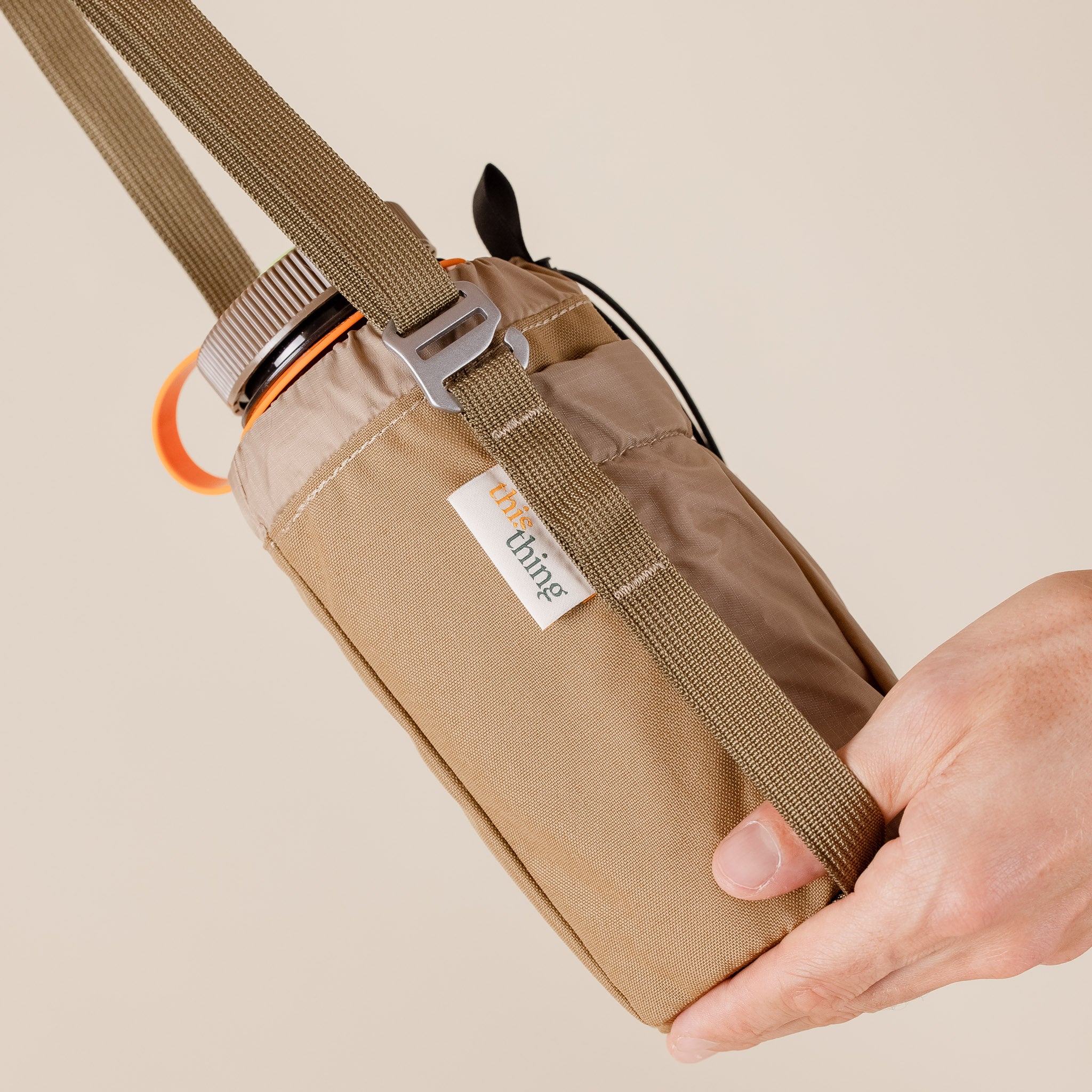 This Thing - 1ltr Nalgene Bottle Bag - Khaki Beige This Thing Of Ours