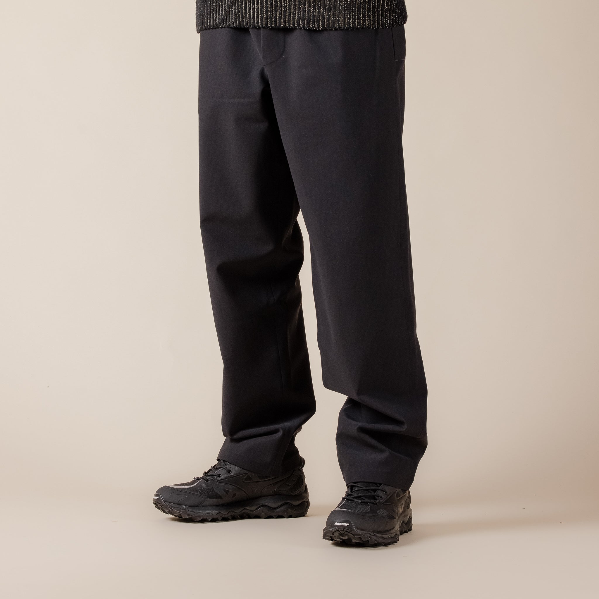 GR10K - GR97CECBL Water Repellent Bonded Fleece Pants - Black