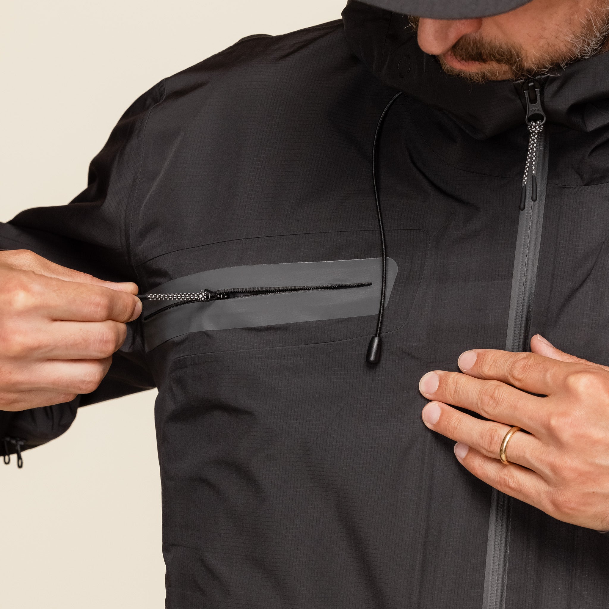 J EONGL I - 3 Layer Hardshell Jacket - Black