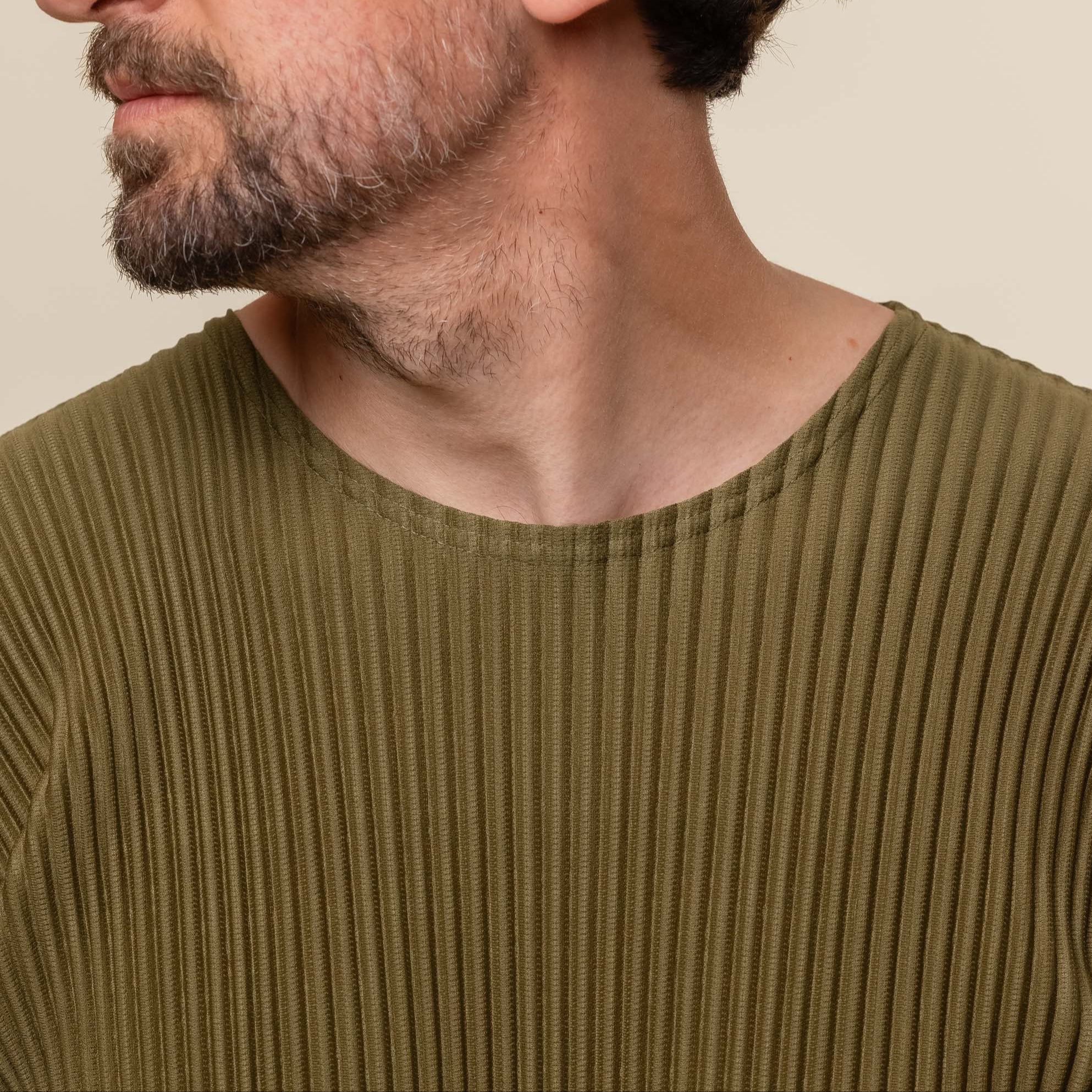 Homme Plissé Issey Miyake - Colour Pleats Top - Olive Khaki HP56JK182_67