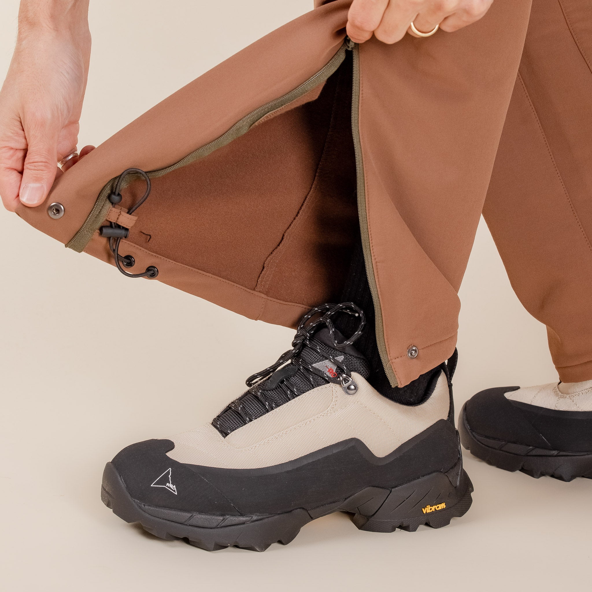 RBMW020FA08 Roa Hiking - Technical Soft Shell Trousers - Brown