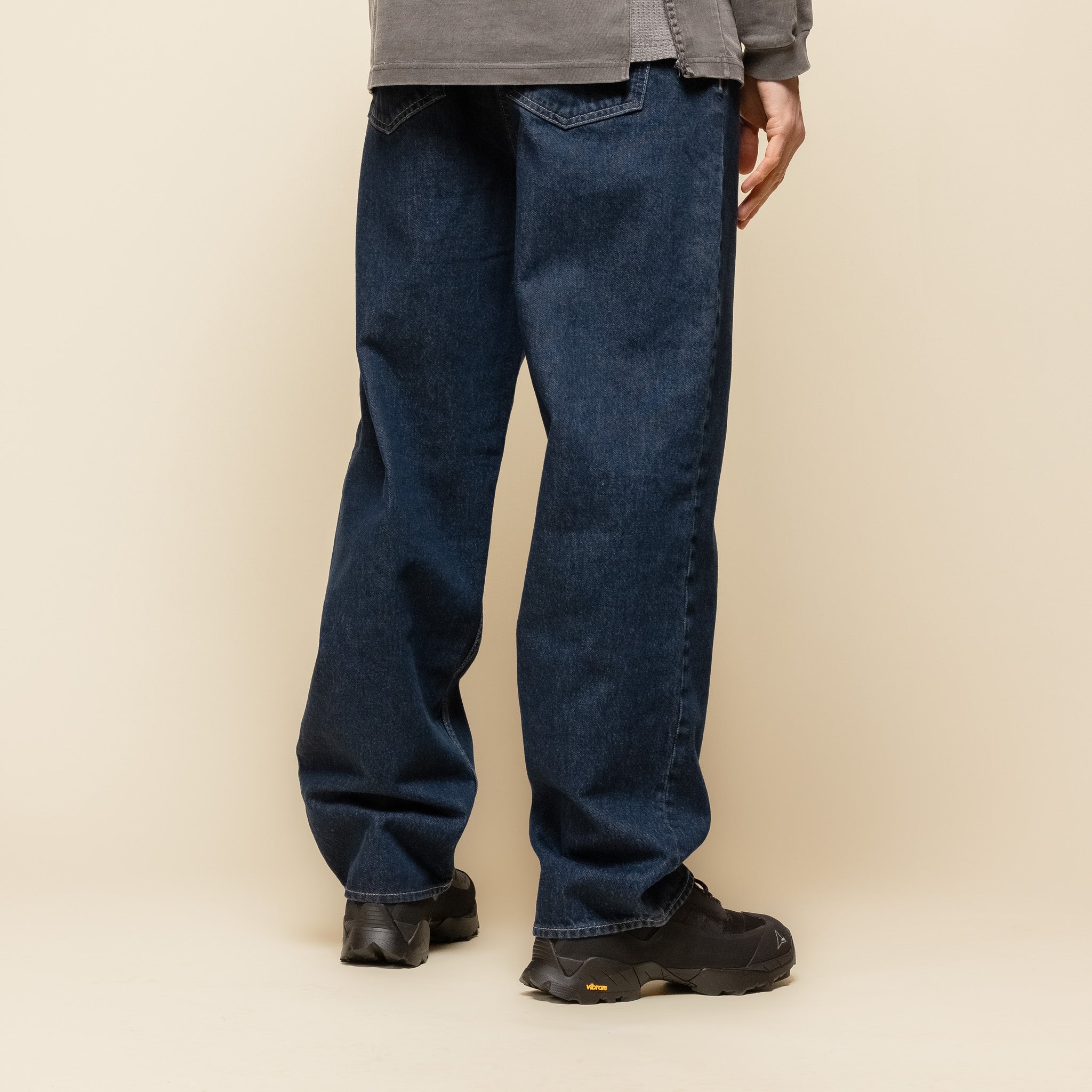I033422_01_I9 Edwin Jeans - Matrix Wide Pant - Blue Dark Marble Wash