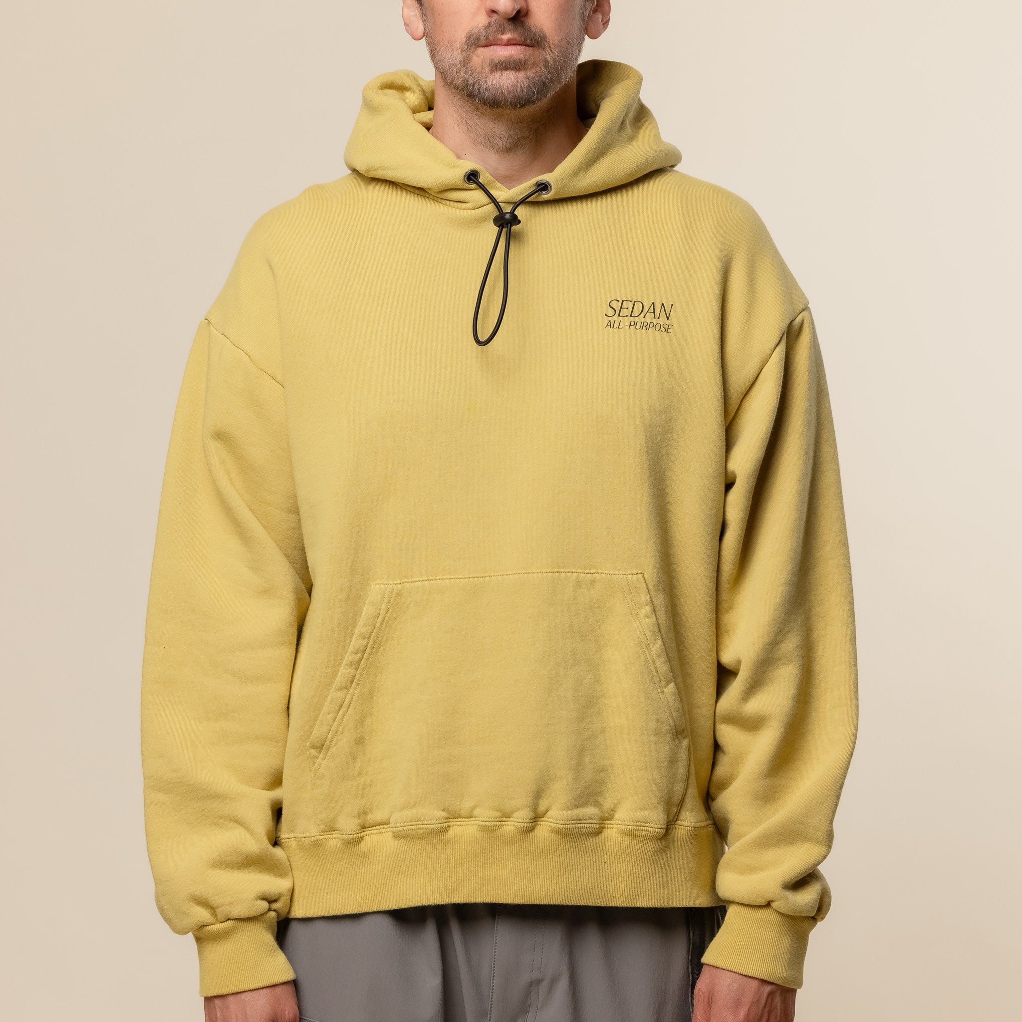SEDAN ALL-PURPOSE - OG Logo Elastic Cord Hoodie - Lime