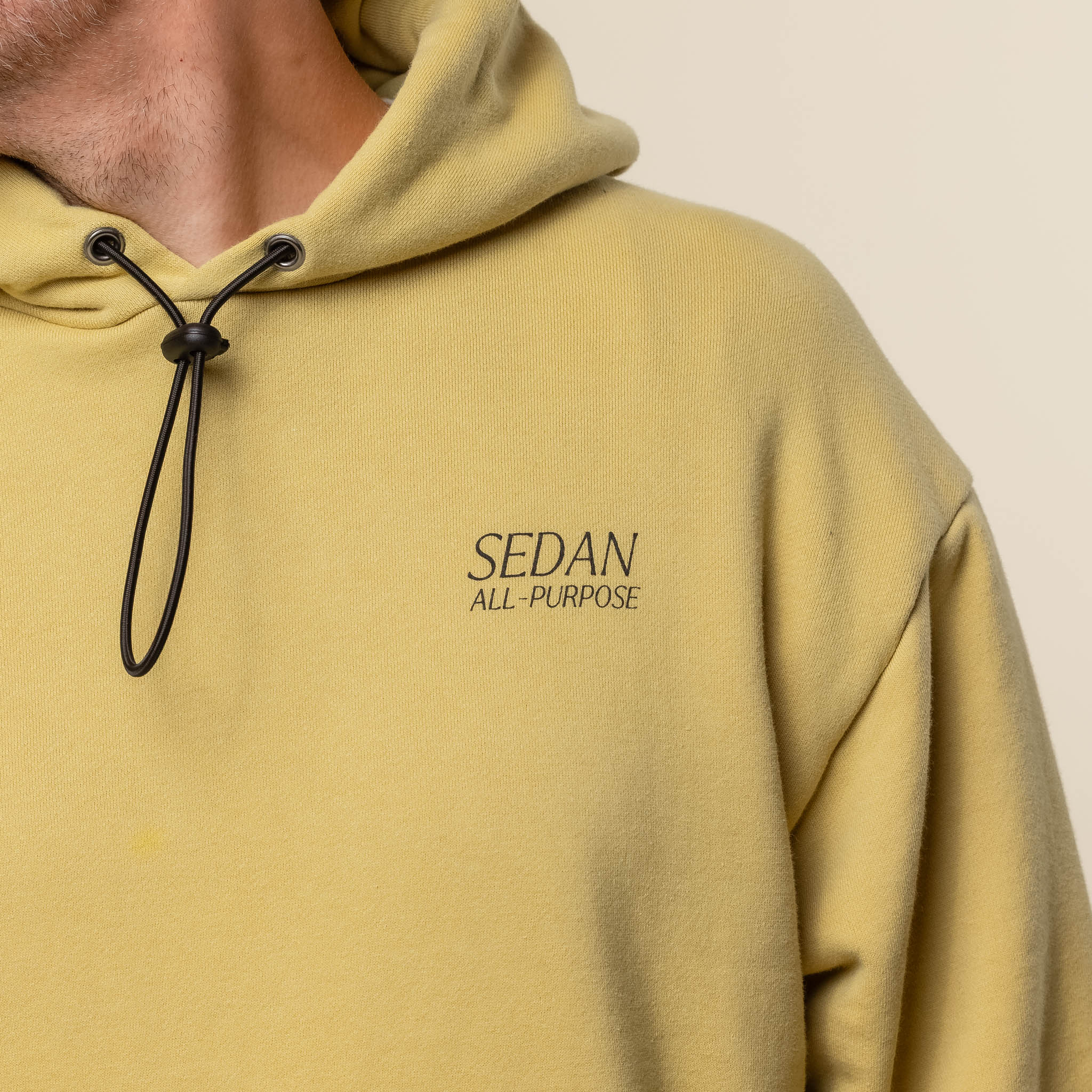 SEDAN ALL-PURPOSE - OG Logo Elastic Cord Hoodie - Lime