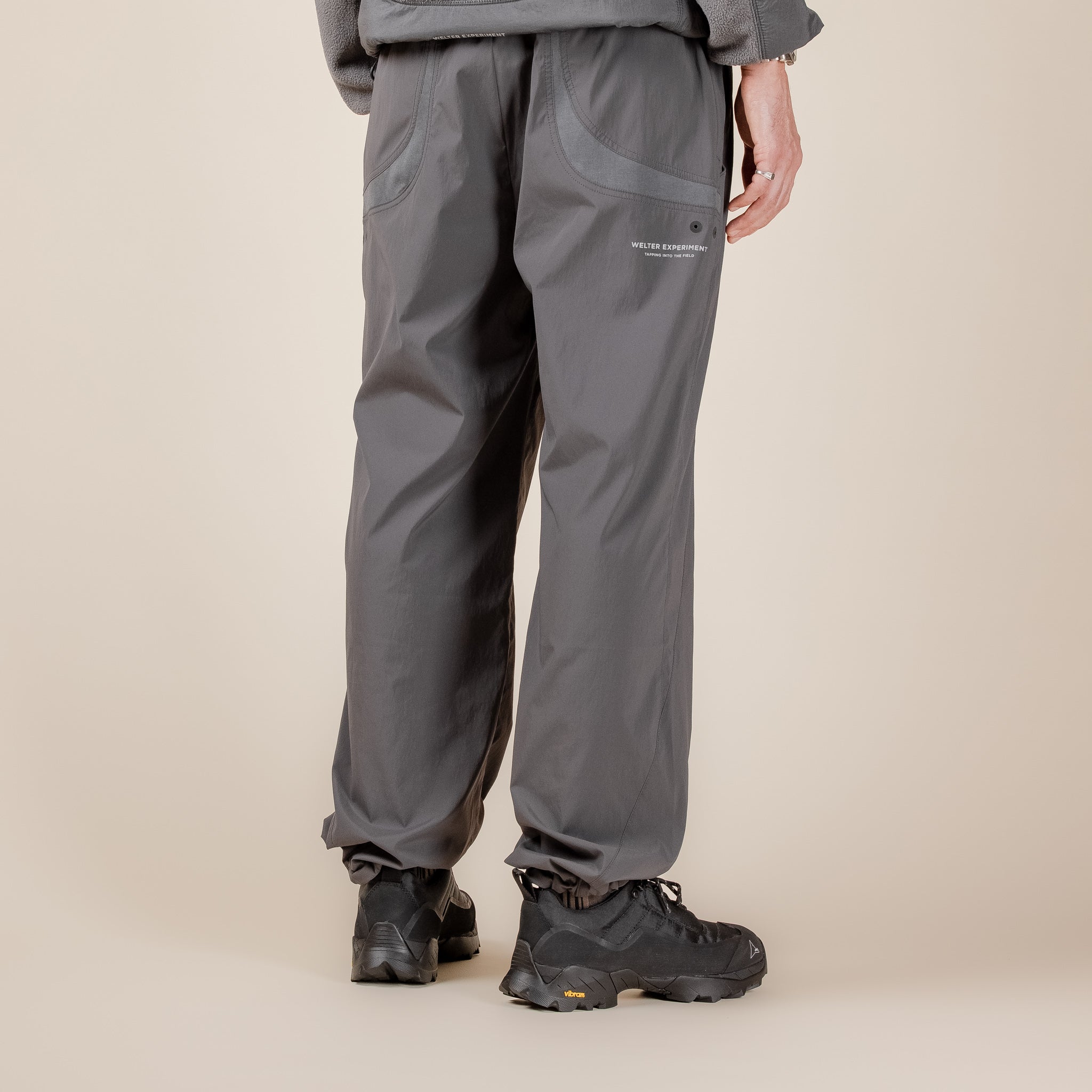 Welter Experiment - WP023 Basic Slit Pants - Charcoal Grey