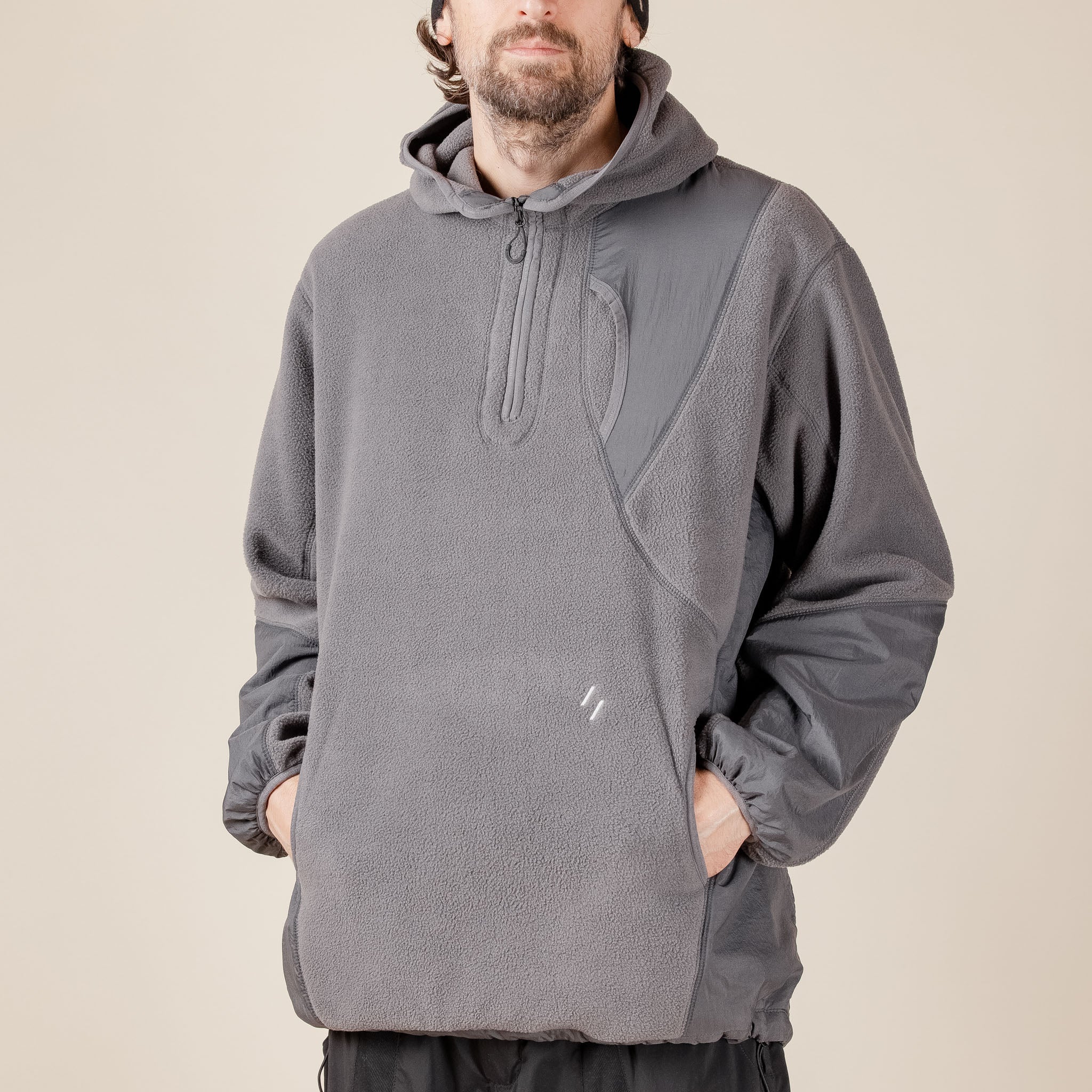 Welter Experiment - WOL037 Explore Fleece Pullover Hoodie - Charcoal Grey
