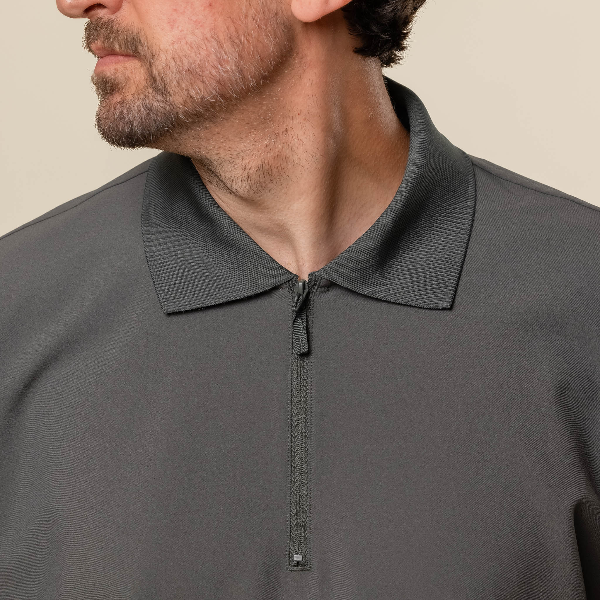 Descente IO - Tech Polo Shirt - Slate Forest