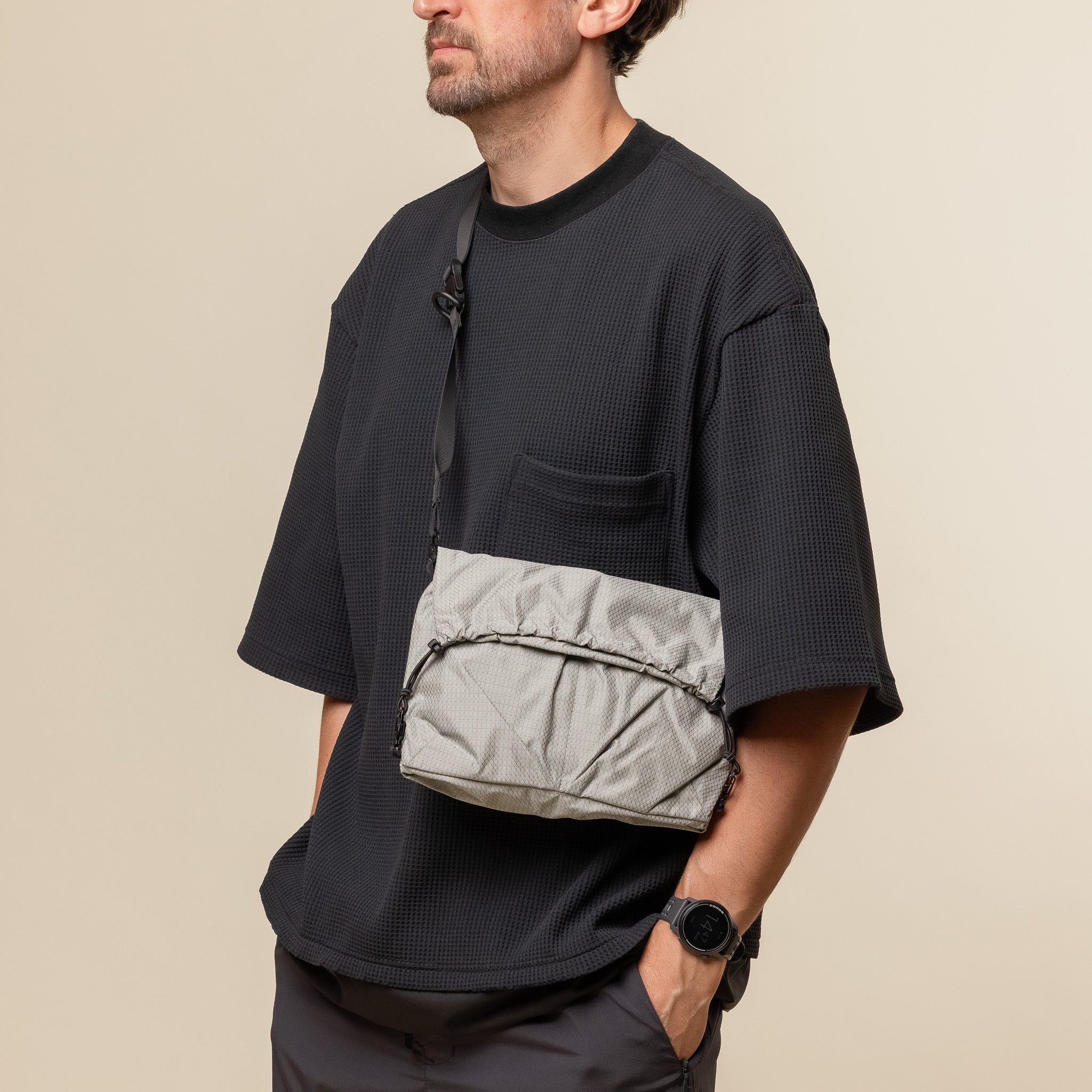SEALSON - H1 | 2 Way Crossbody Bag - Light Grey