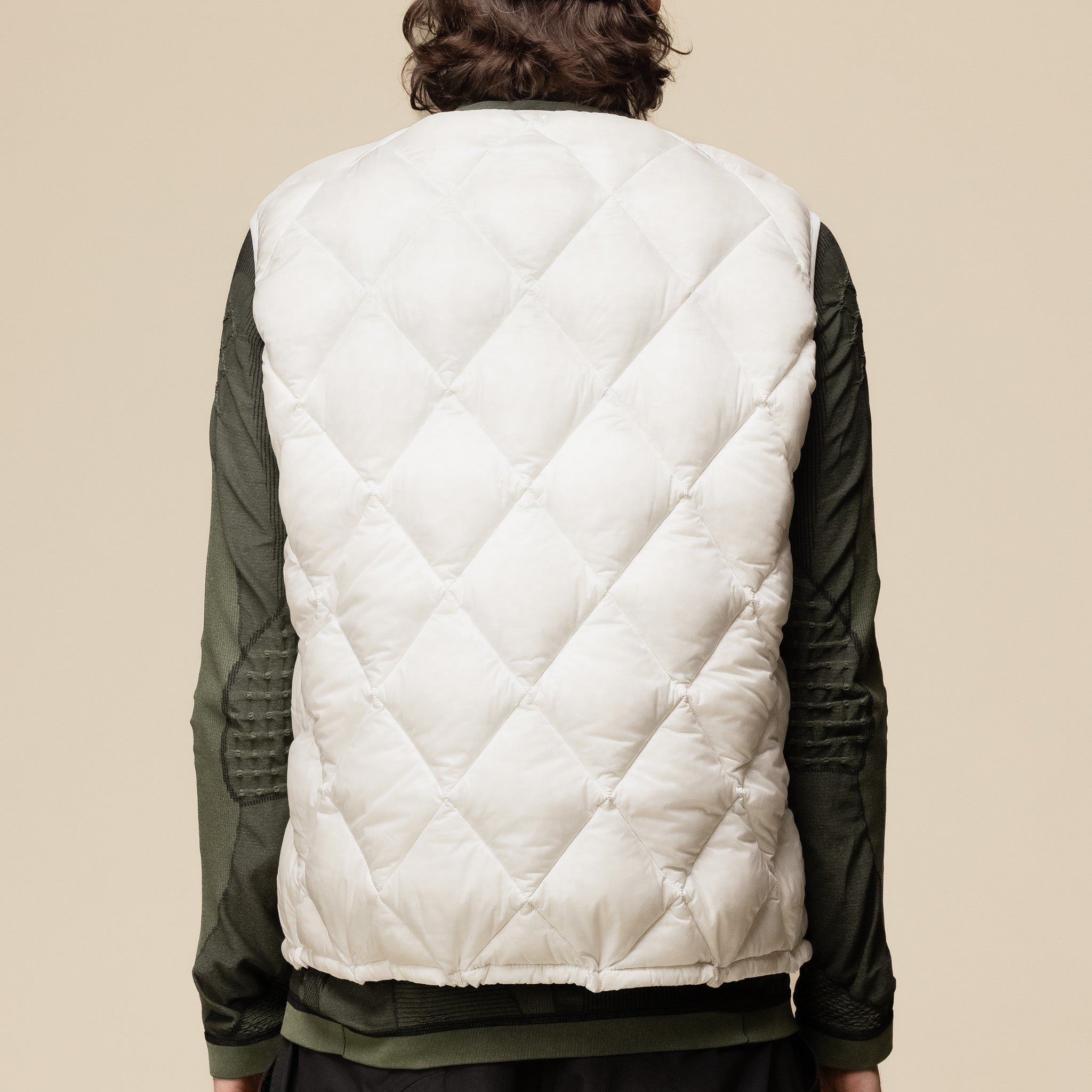 Roa Hiking - Light Down Vest Jacket - Blanc de Blanc RBMW054FA36 "roa down vest" "roa hiking down vest" "roa hiking website"