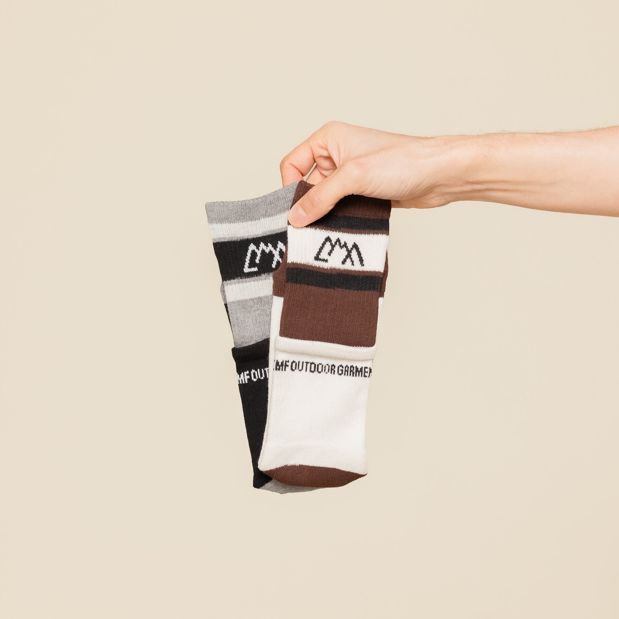 CMF Comfy Outdoor Garment - 2 Pack Tabi Socks - Black & Brown