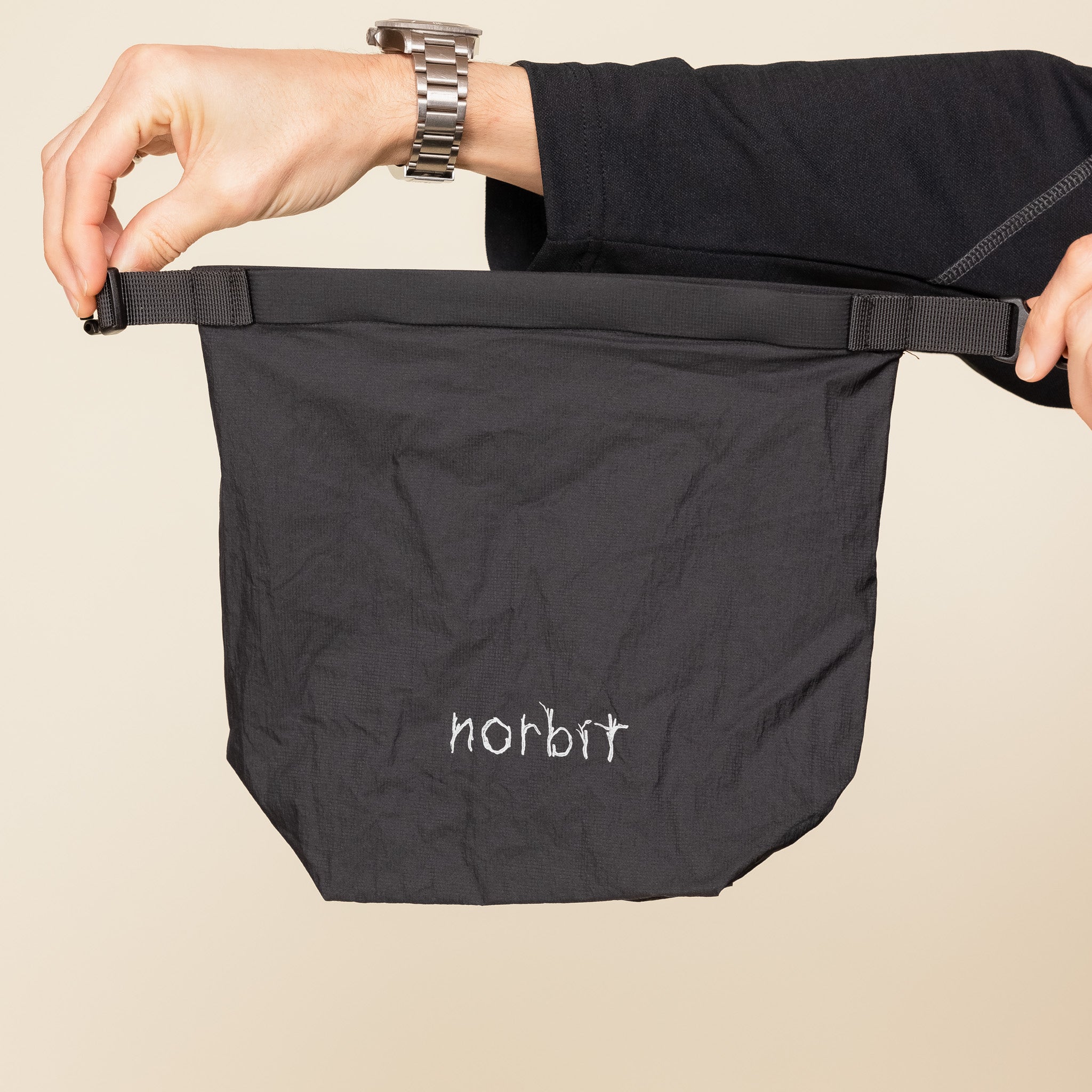 HNDN-027 Norbit by Hiroshi Nozawa - Insulation Inner Bush Short Sleeve T-Shirt Jacket - Black