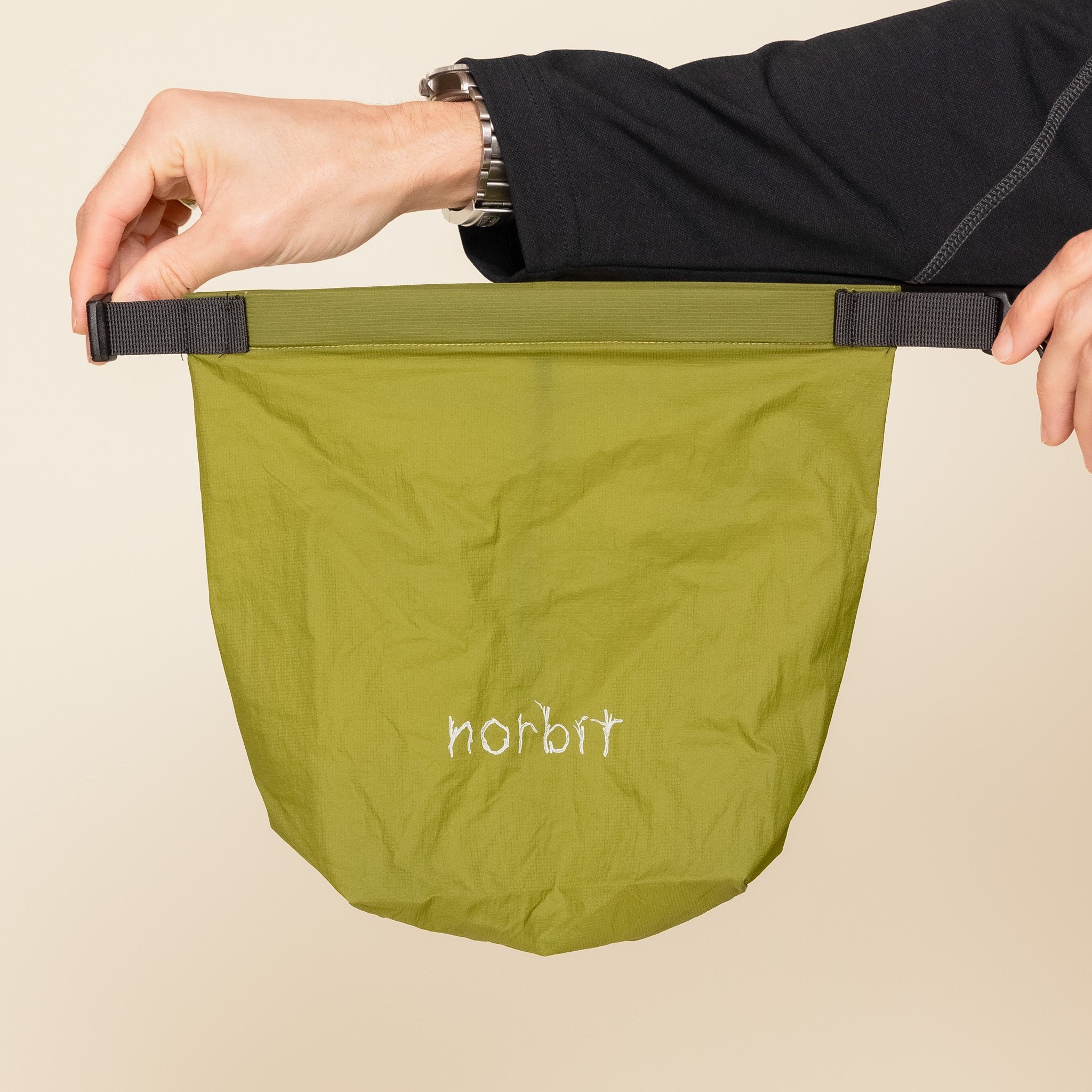 HNDN-027 Norbit by Hiroshi Nozawa - Insulation Inner Bush Short Sleeve T-Shirt Jacket - Green