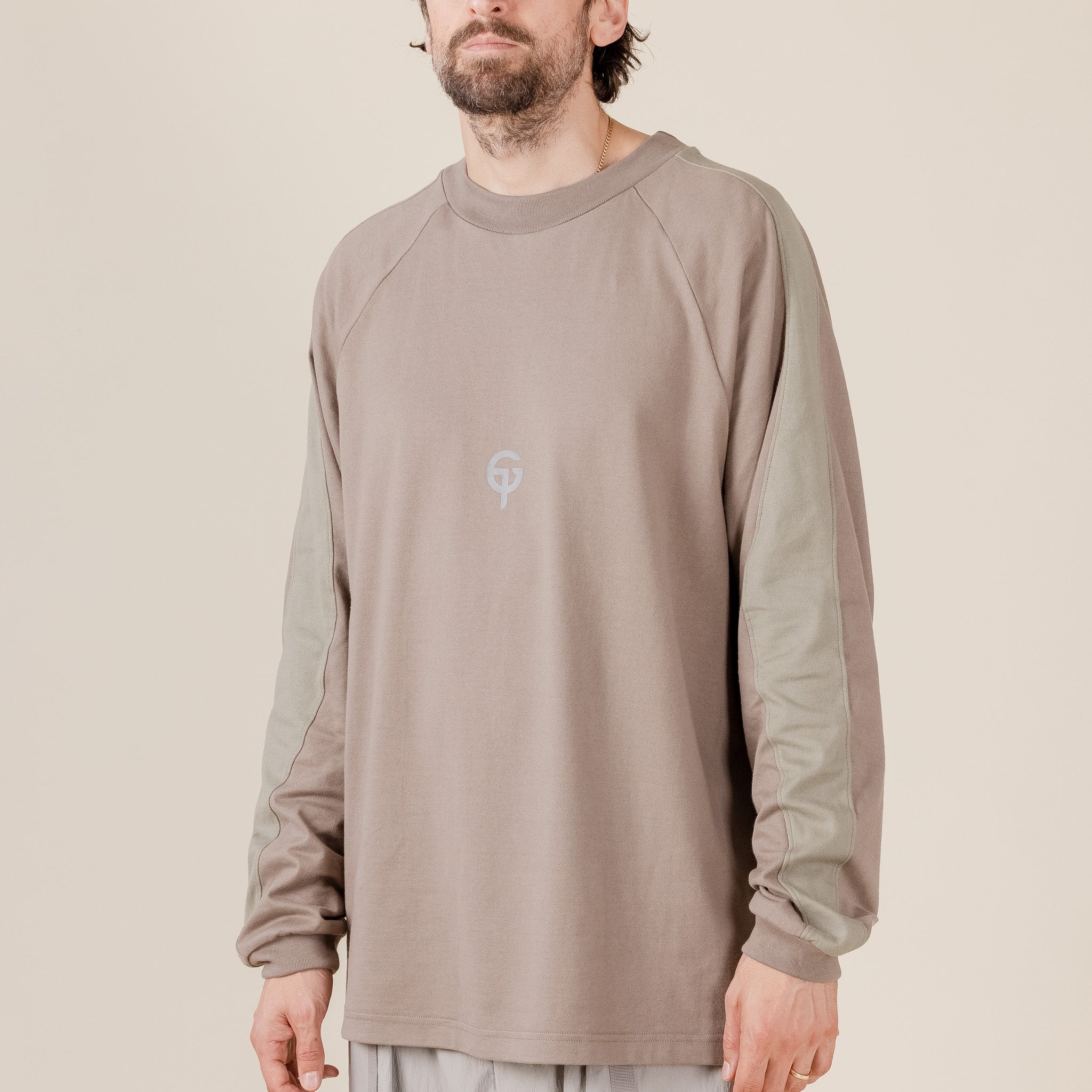 GOOPiMADE x TTOO - “Gof-T1” Binary Graphic L/S Tee - Apricot "goopimade this thing of ours" "goopimade TTOO collaboration"