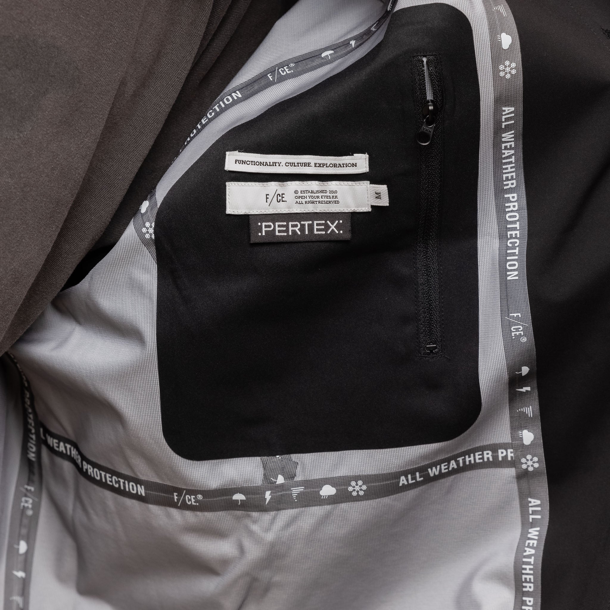 F/CE - Pertex Balmacaan Coat - Black