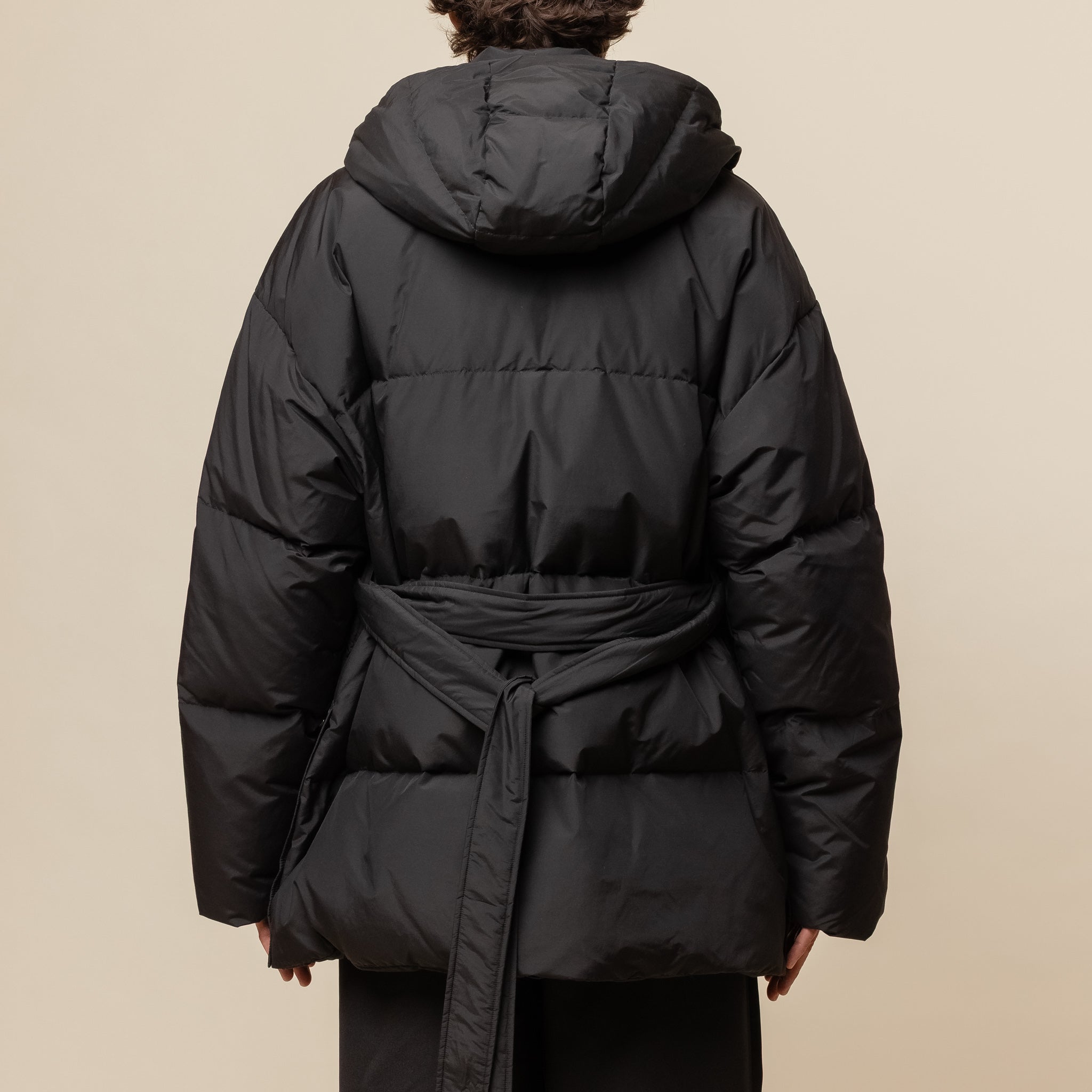 F/CE - Recycled Down Detachable Hood Jacket - Black