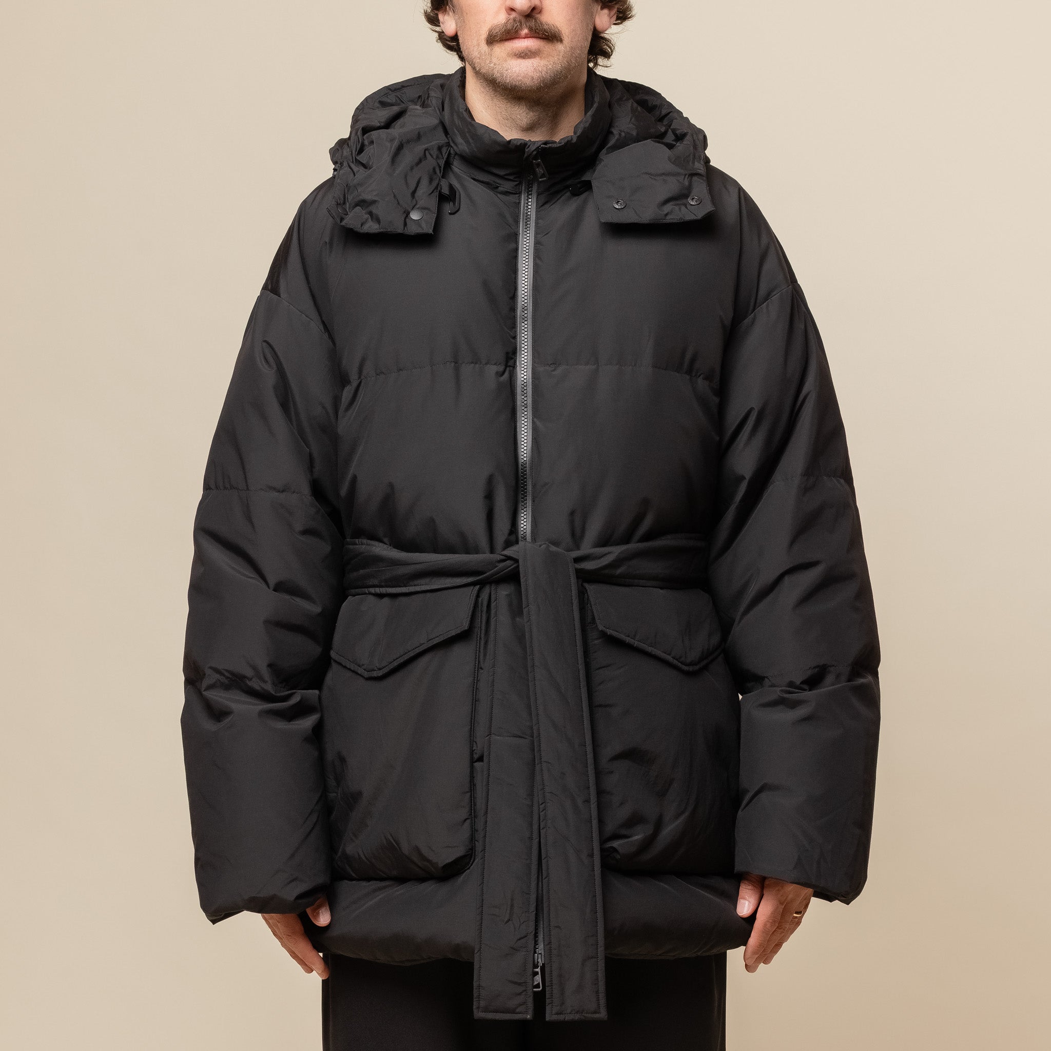 F/CE - Recycled Down Detachable Hood Jacket - Black