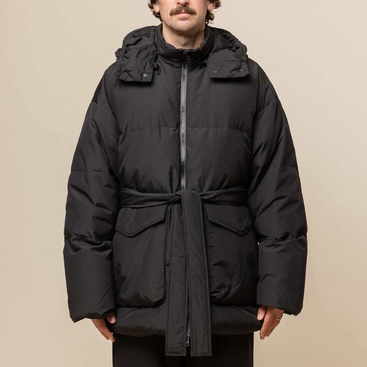 F/CE - Recycled Down Detachable Hood Jacket - Black | T.T.O.O